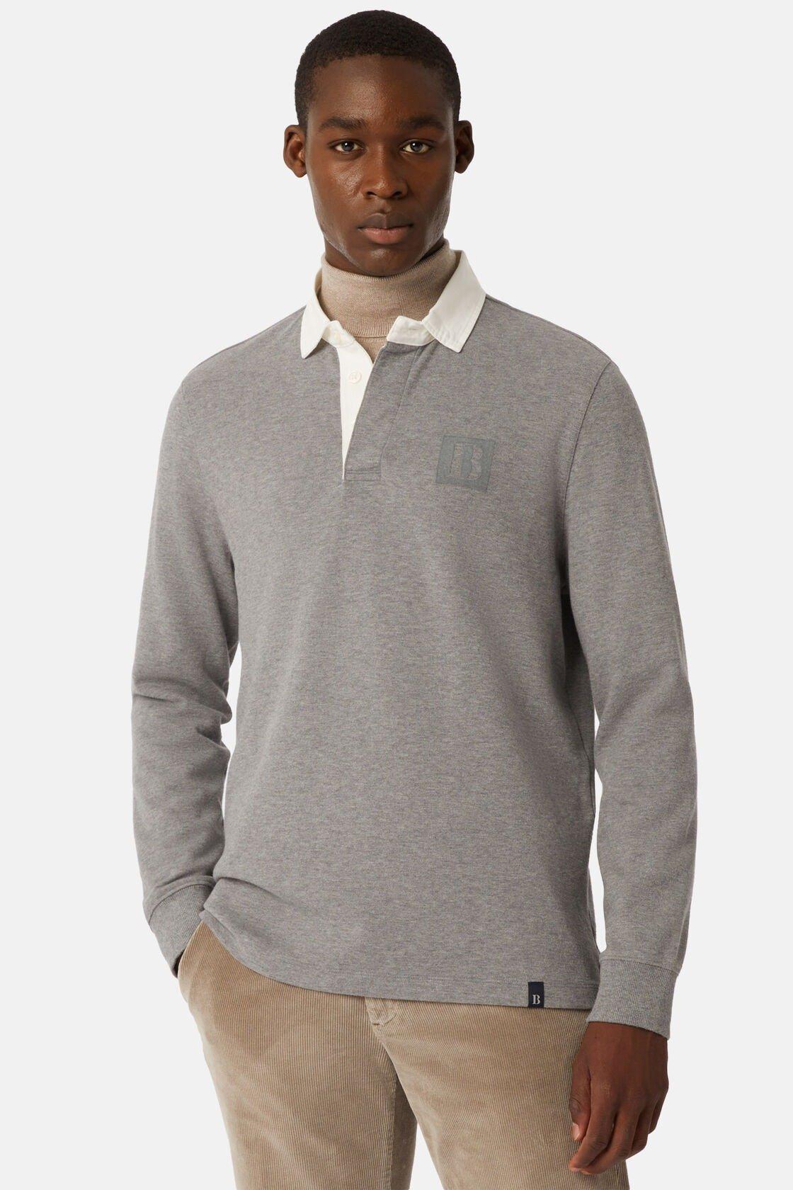 High-Performance Jersey Polo Shirt Grey, , large image number 2