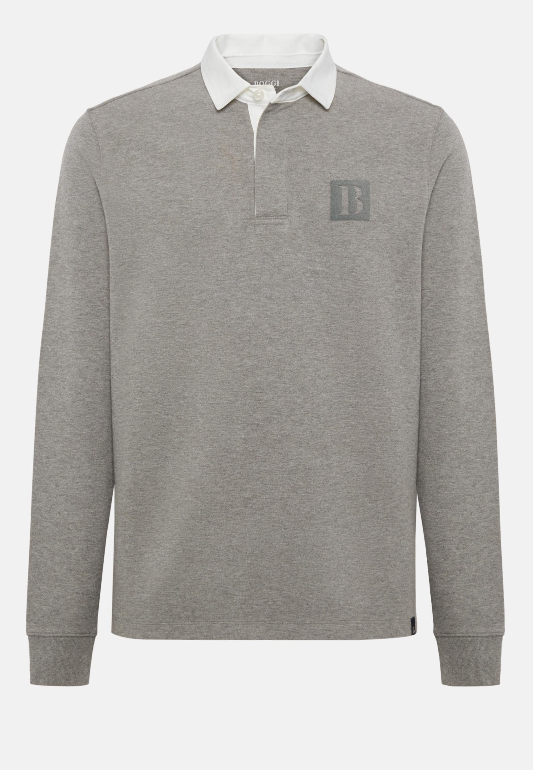 High-Performance Jersey Polo Shirt Grey, , large image number 6