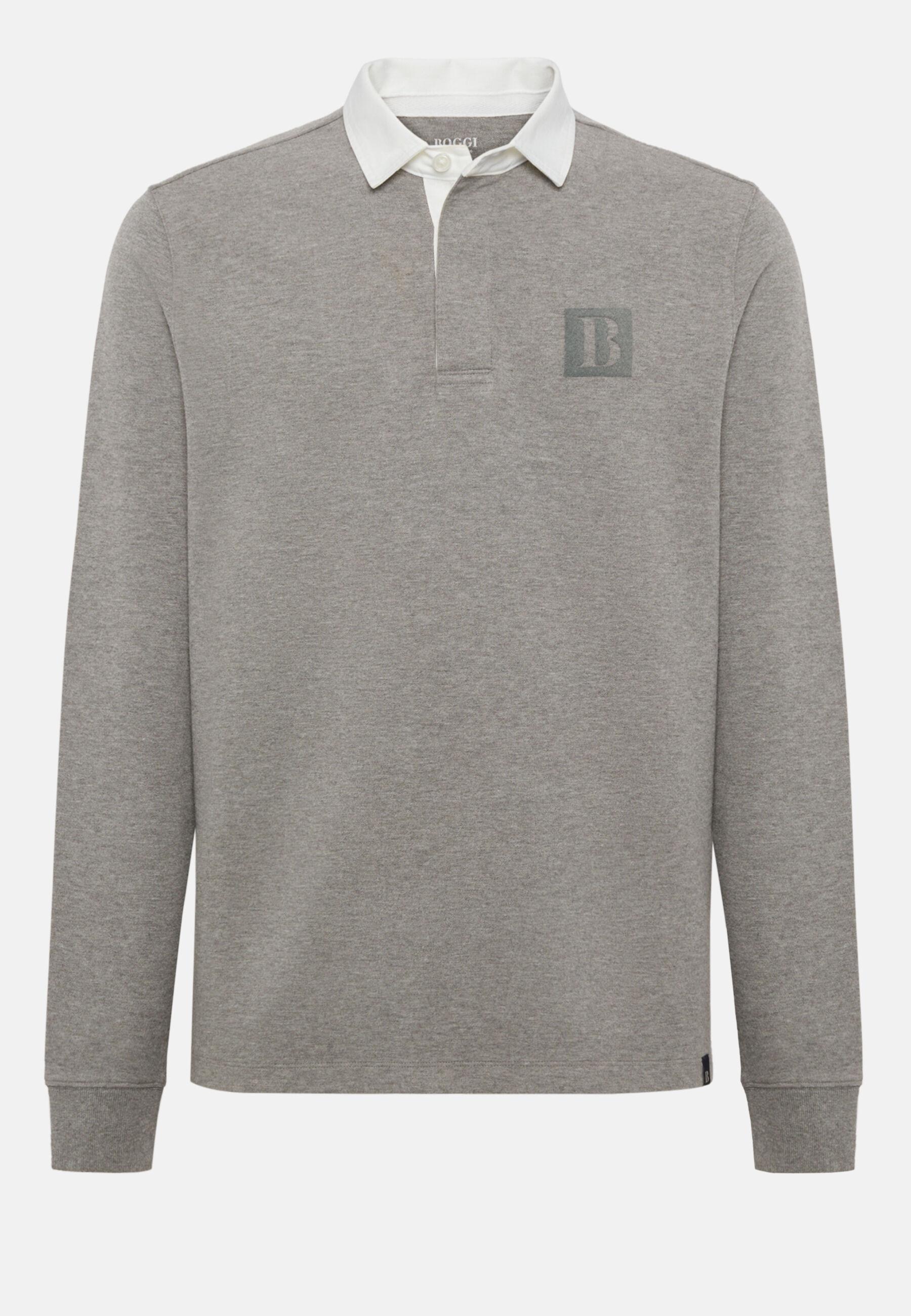 High-Performance Jersey Polo Shirt Grey, Dark Grey, large image number 10