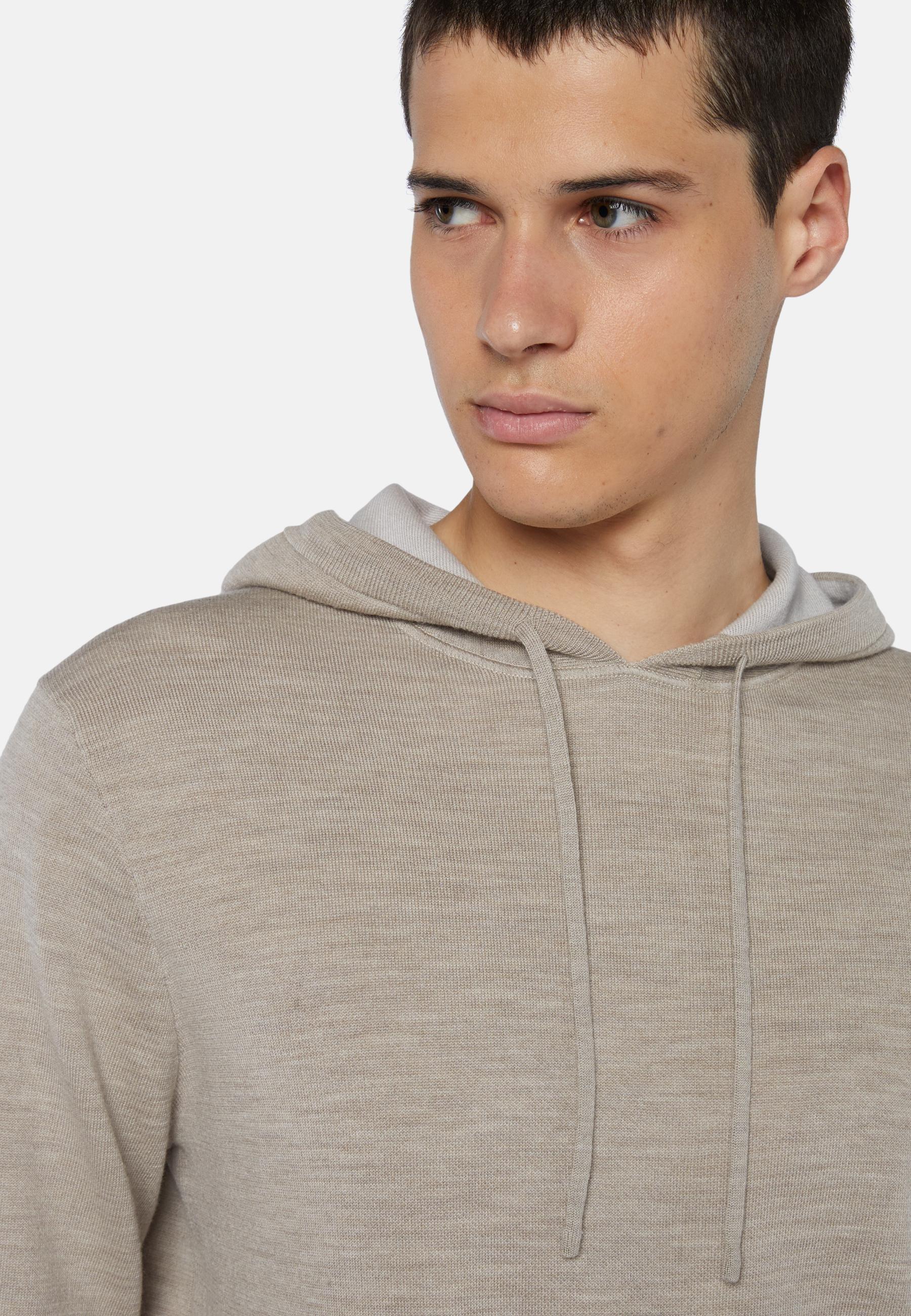 Double Hooded Jumper Beige, Sand, large image number 4