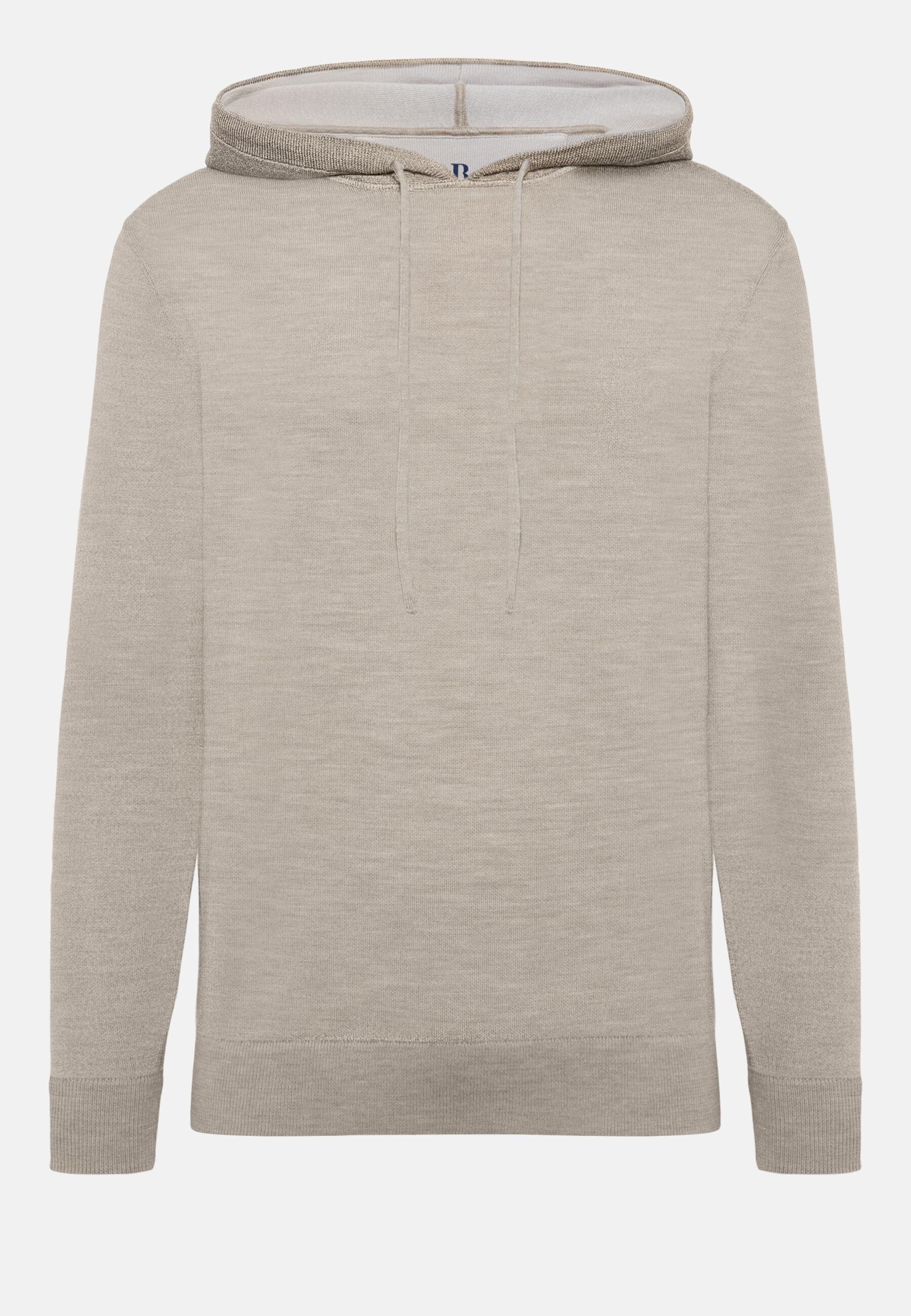 Double Hooded Jumper Beige, Sand, large image number 7