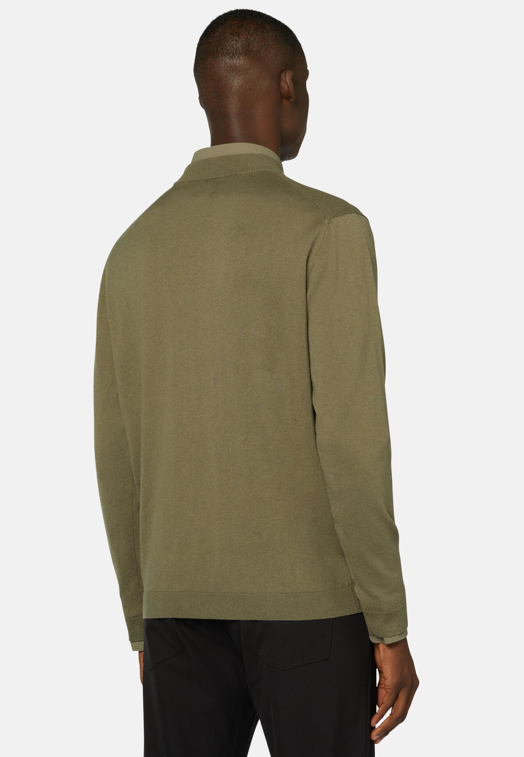 Mock Turtleneck Jumper Green, Military Green, large image number 3