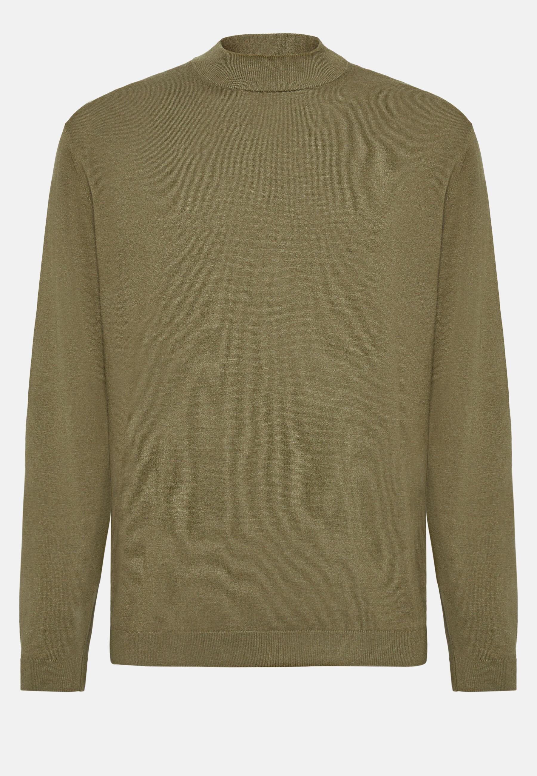 Mock Turtleneck Jumper Green, Military Green, large image number 7