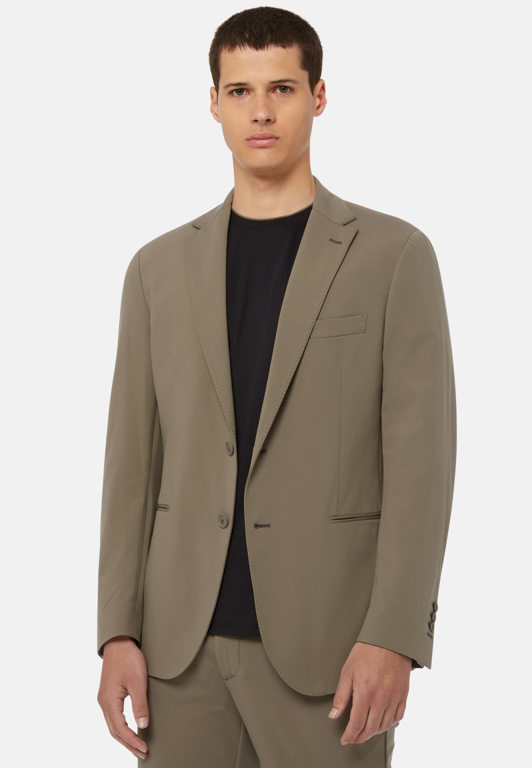 B Tech Stretch Nylon Jacket Green, Military Green, medium