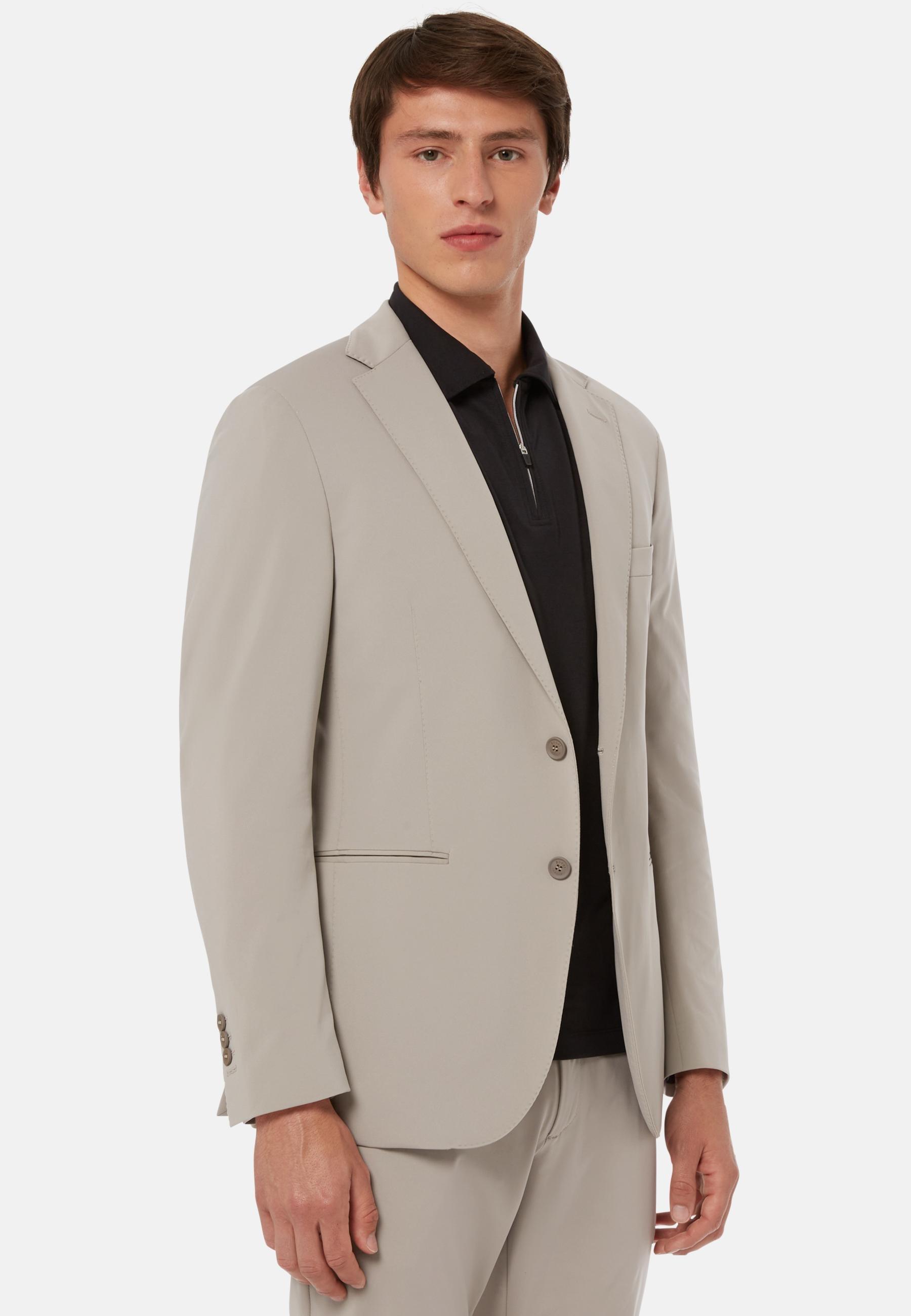 B Tech Stretch Nylon Jacket Grey, Grey, large image number 0