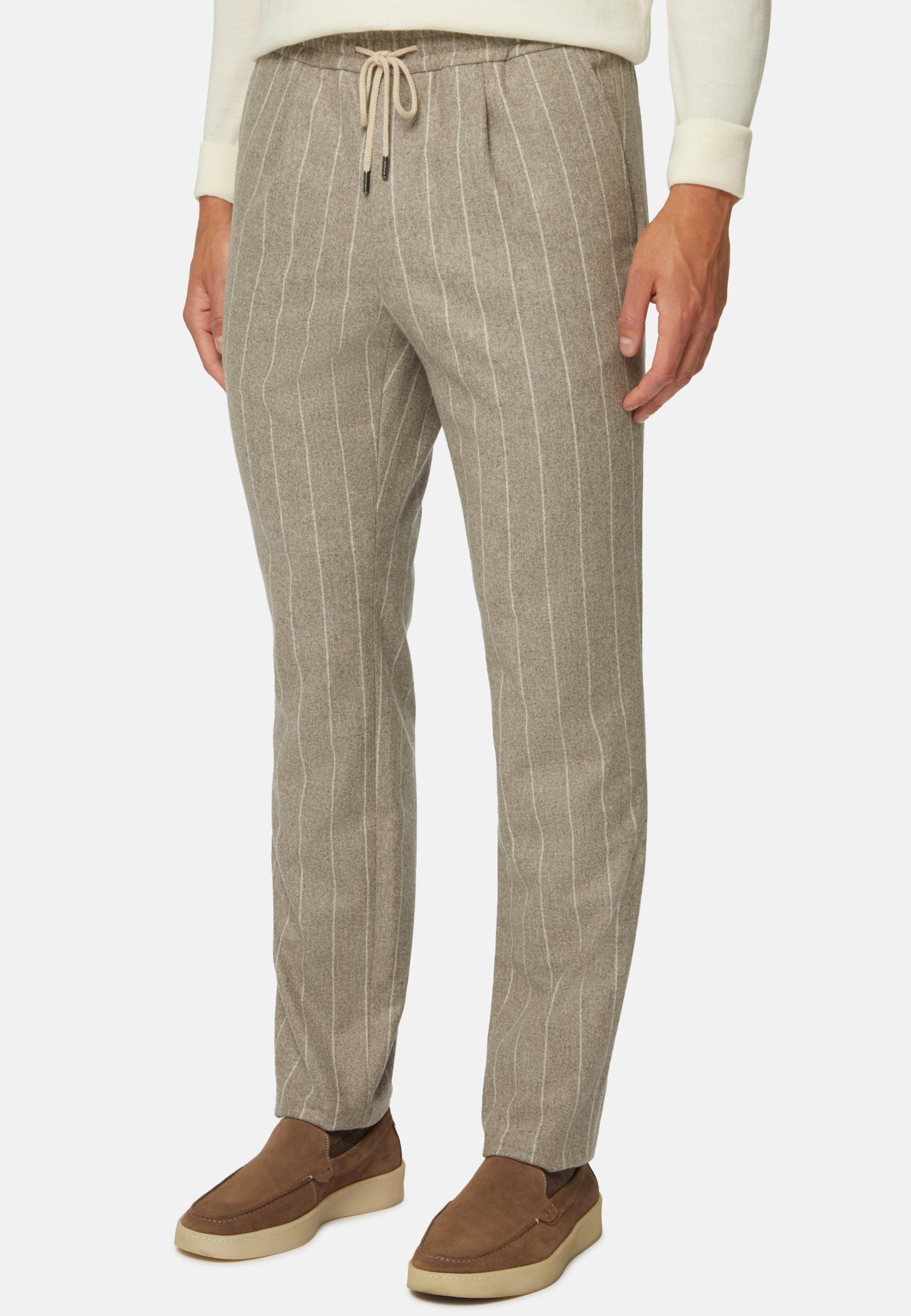 City Trousers In Flannel Beige, Beige, medium