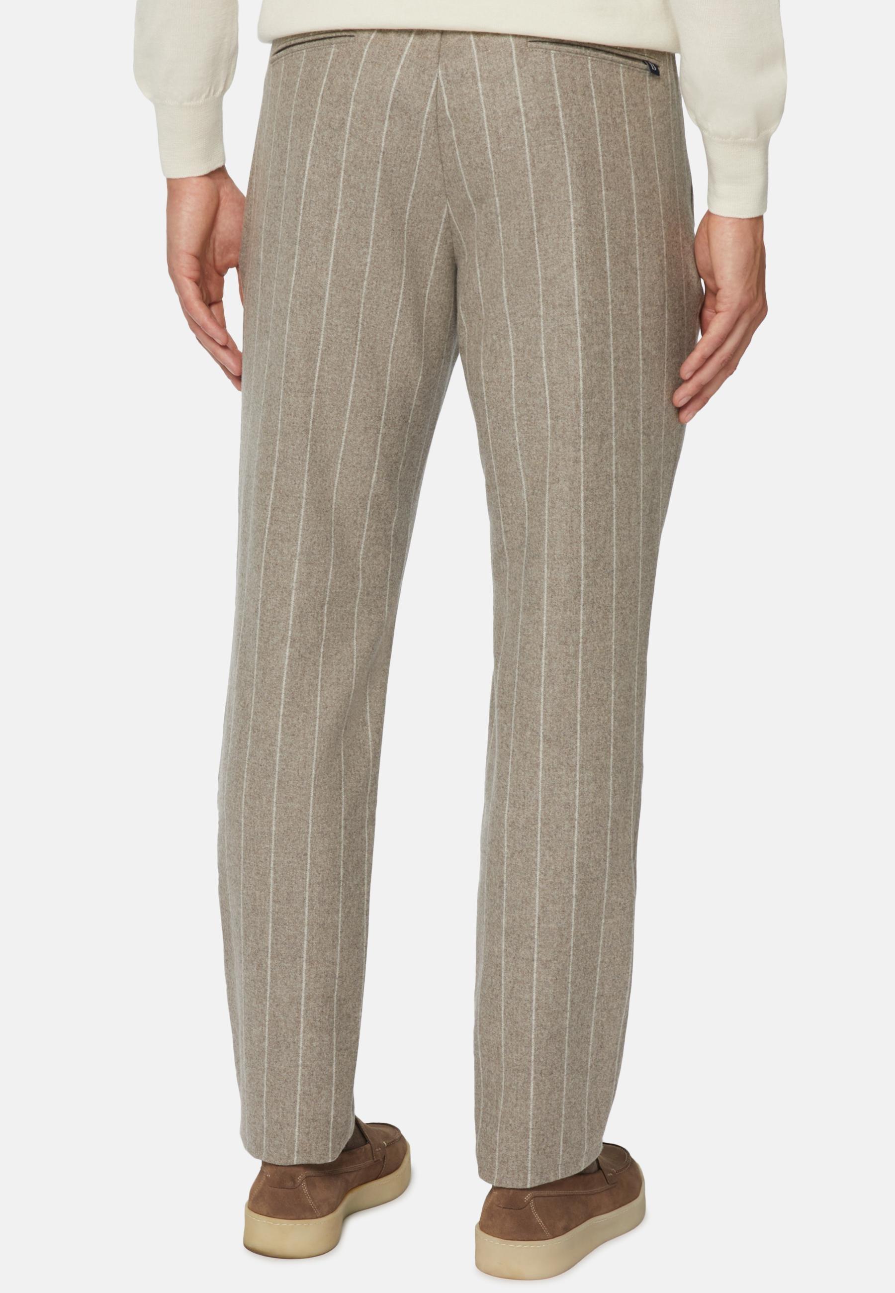 City Trousers In Flannel Beige, Beige, large image number 4