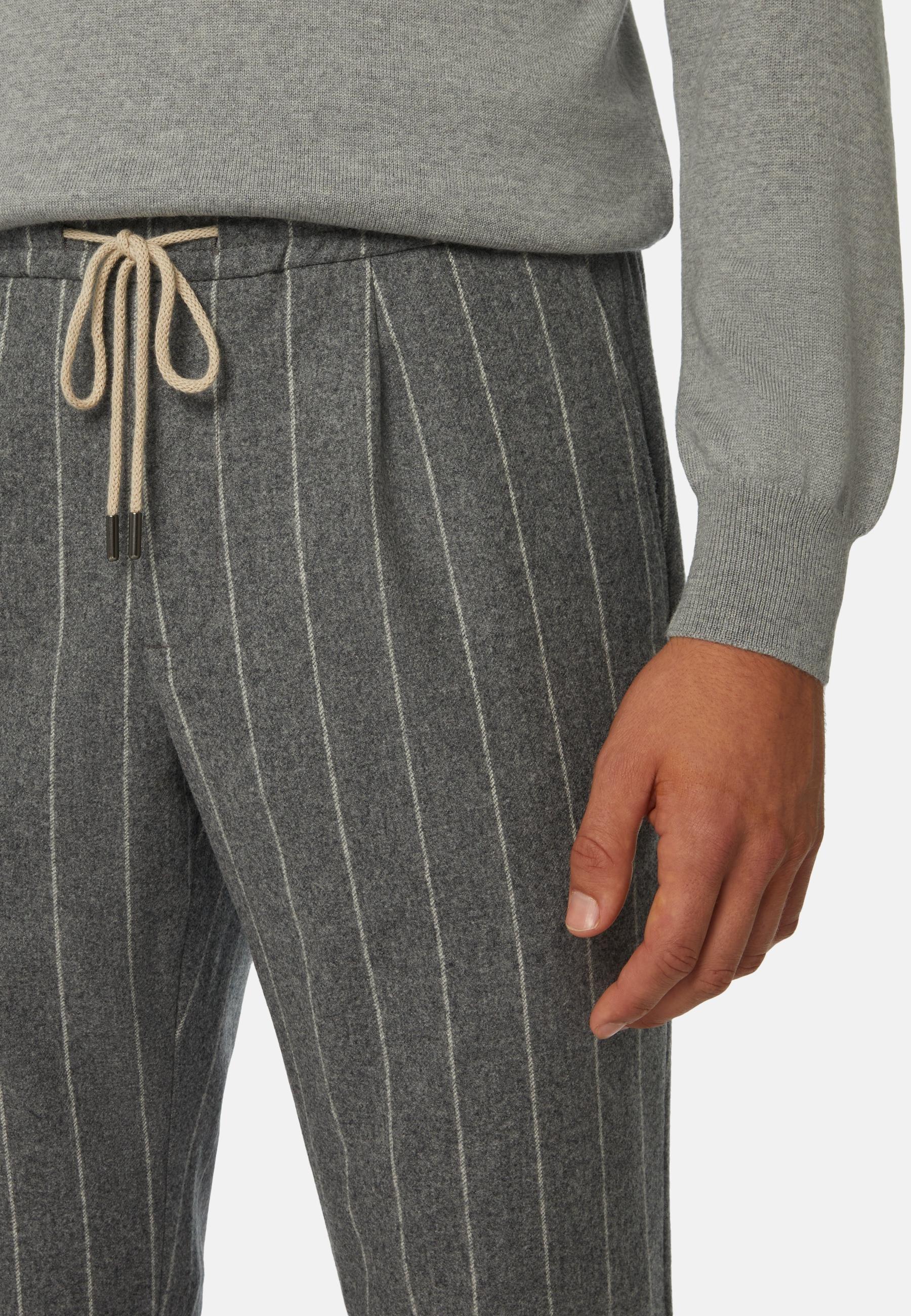 City Trousers In Flannel Grey, , large image number 3