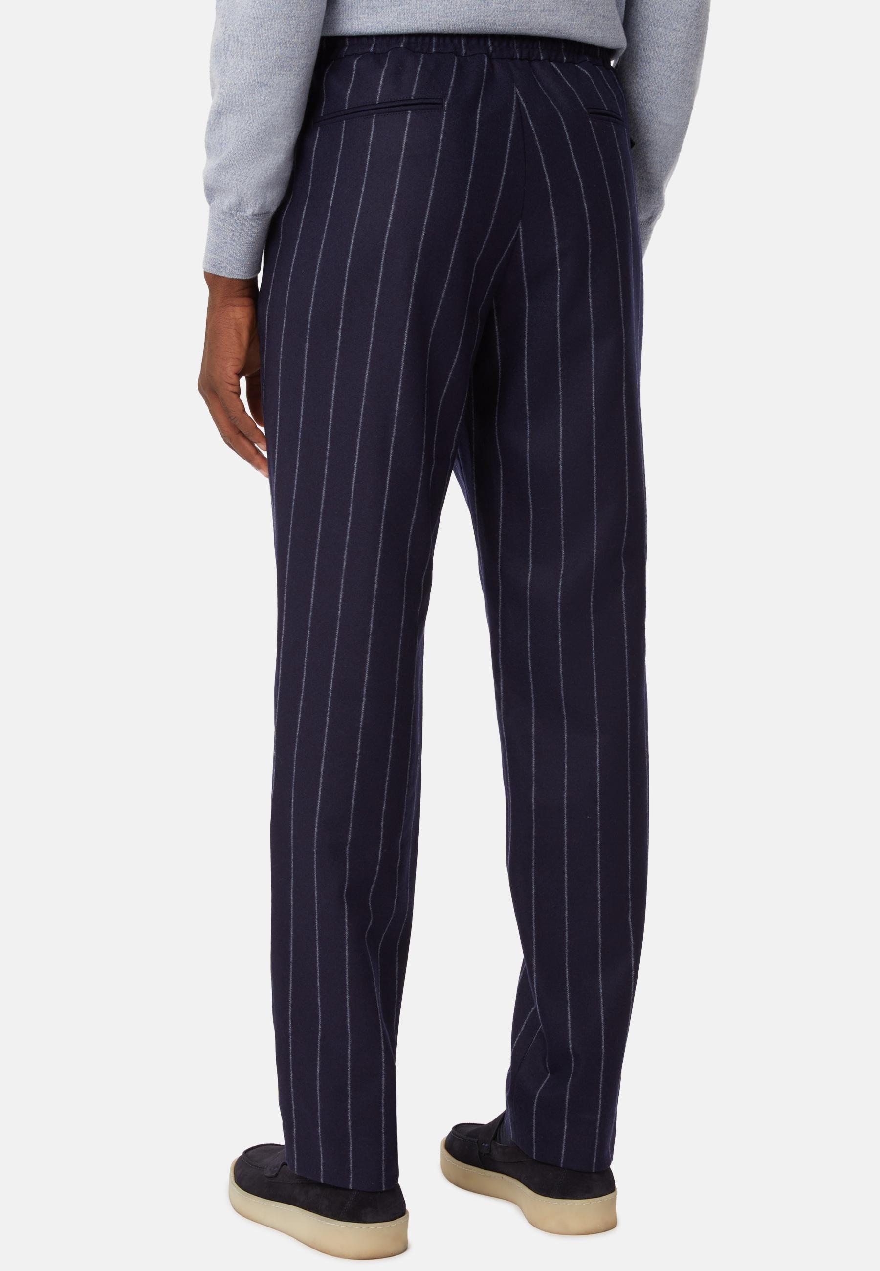 City Trousers In Flannel Navy, , large image number 2