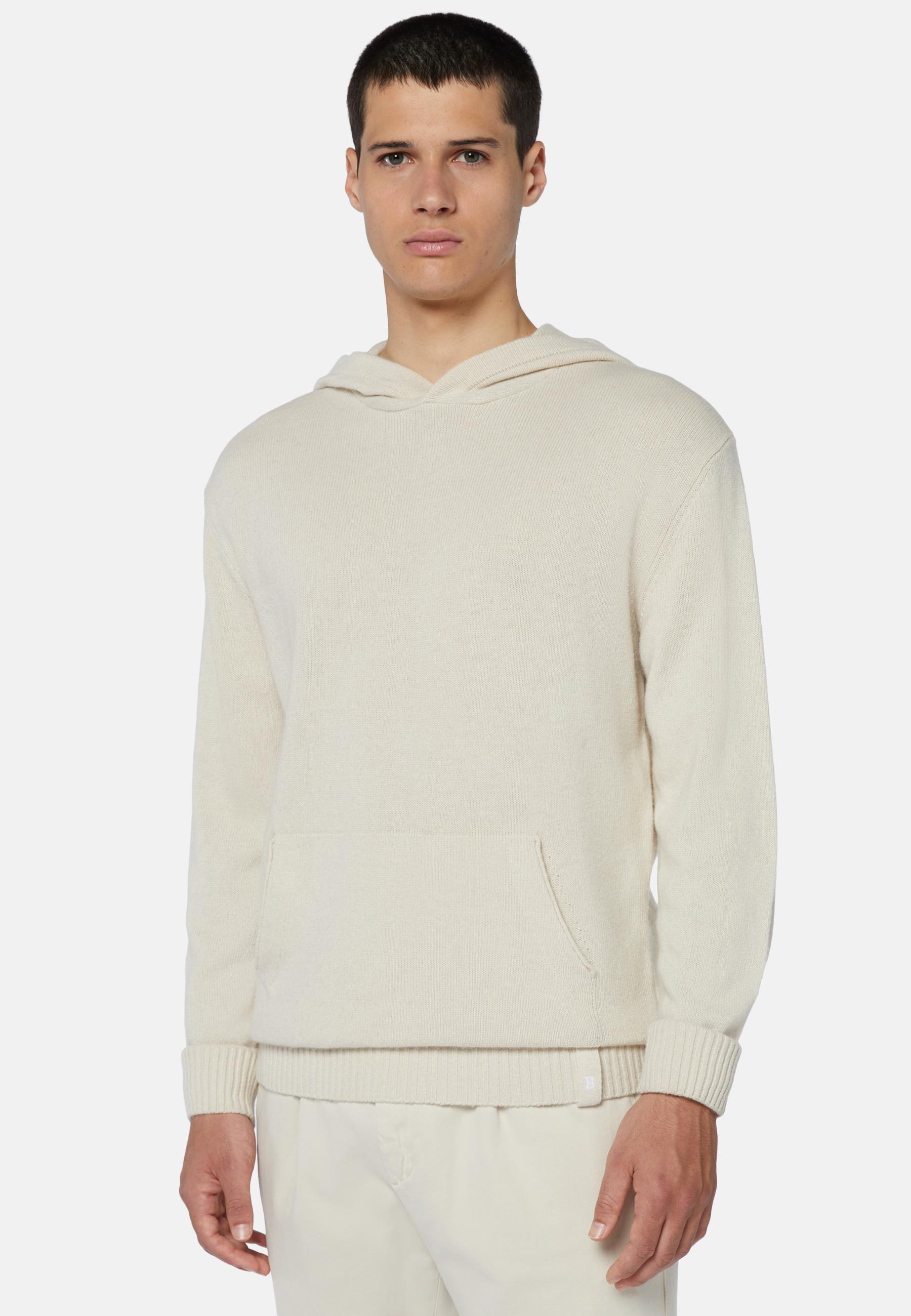 Hooded Jumper White, White, large image number 0
