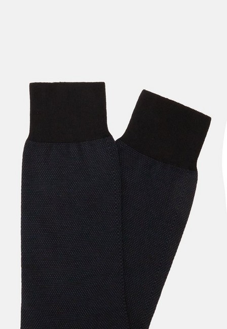 Boggi Milano - Blue Organic Cotton Oxford Socks