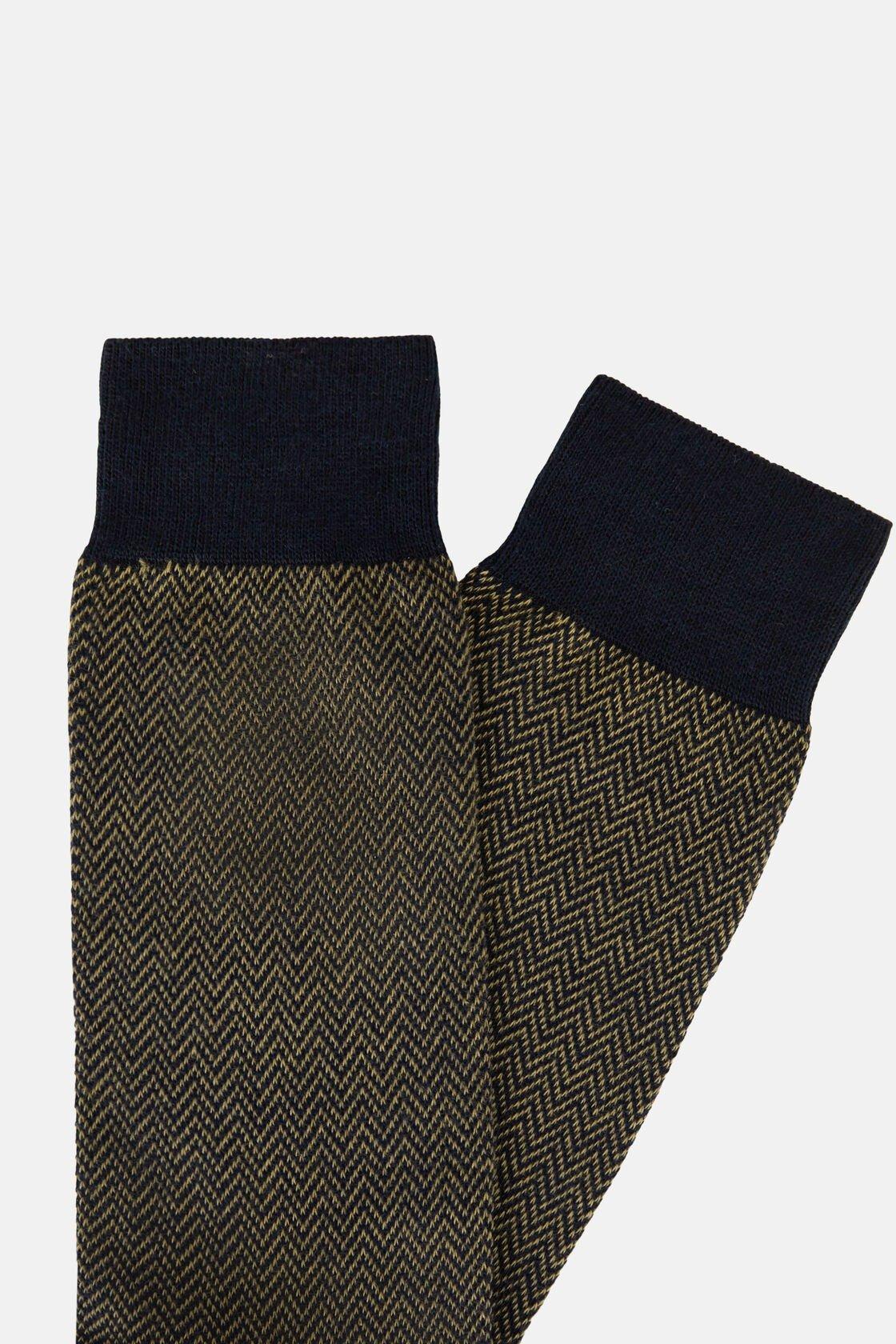 Organic Cotton Oxford Socks Green, Military Green, medium