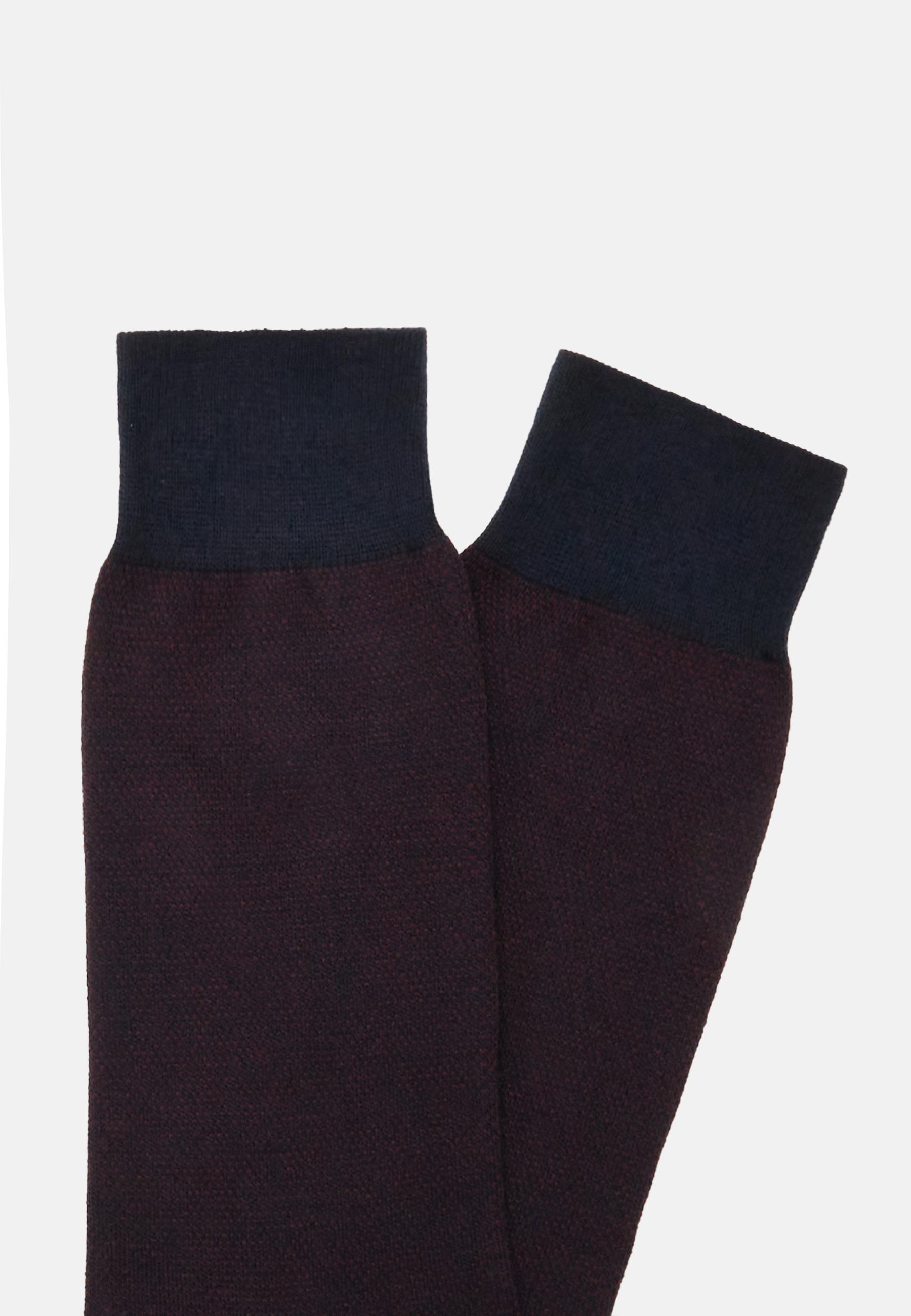 Blue Organic Cotton Oxford Socks, 3901_NABU, large image number 0