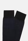 Blue Macro Herringbone Pattern Socks