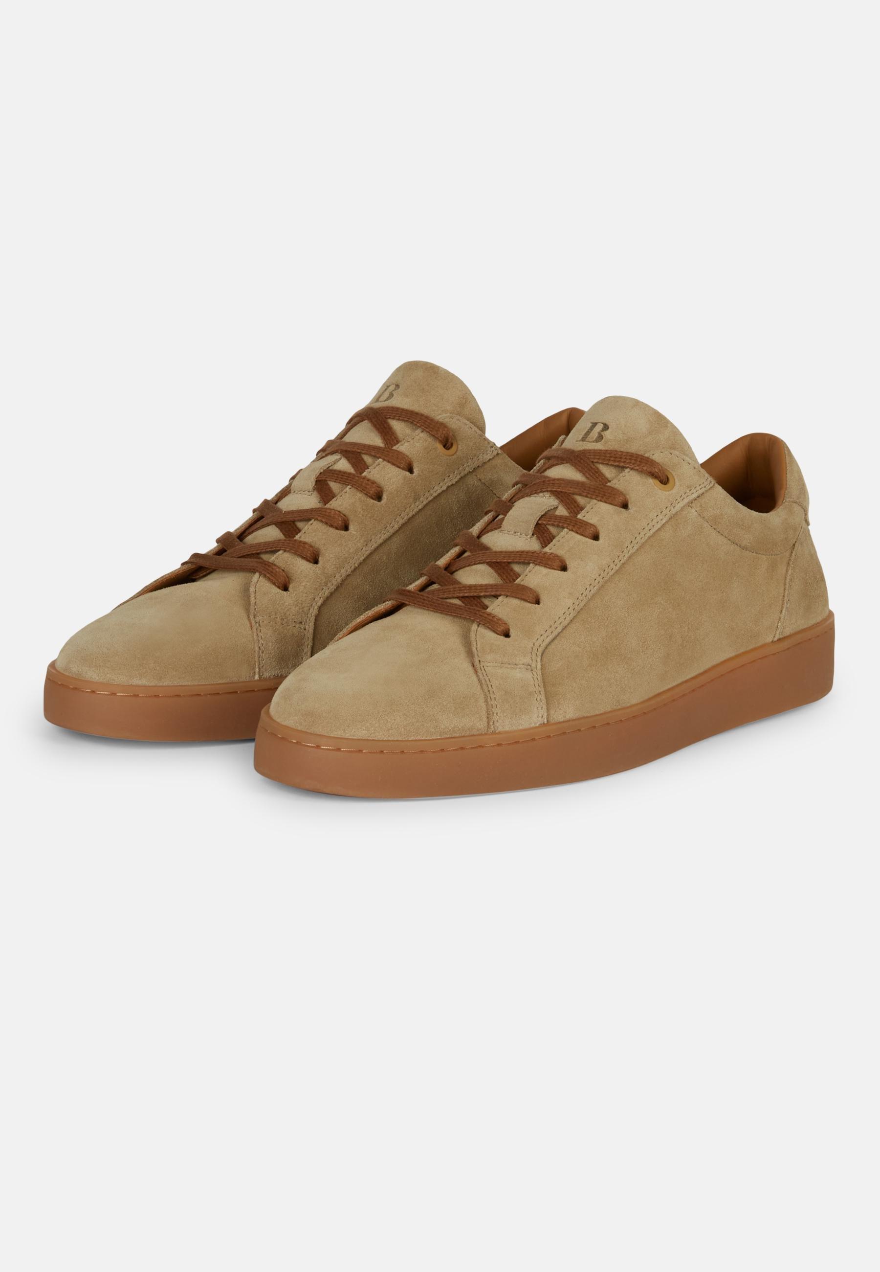 Suede Trainers Beige, Beige, large image number 1