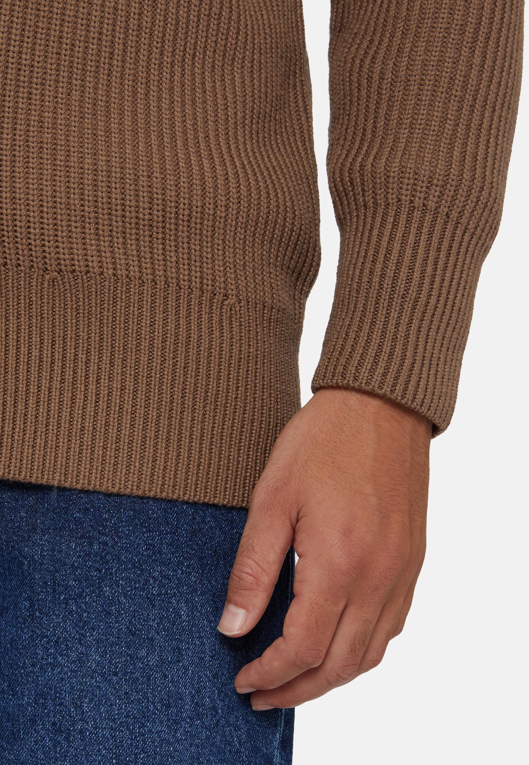 Shawl Neck Cardigan Brown, Hazelnut, large image number 4