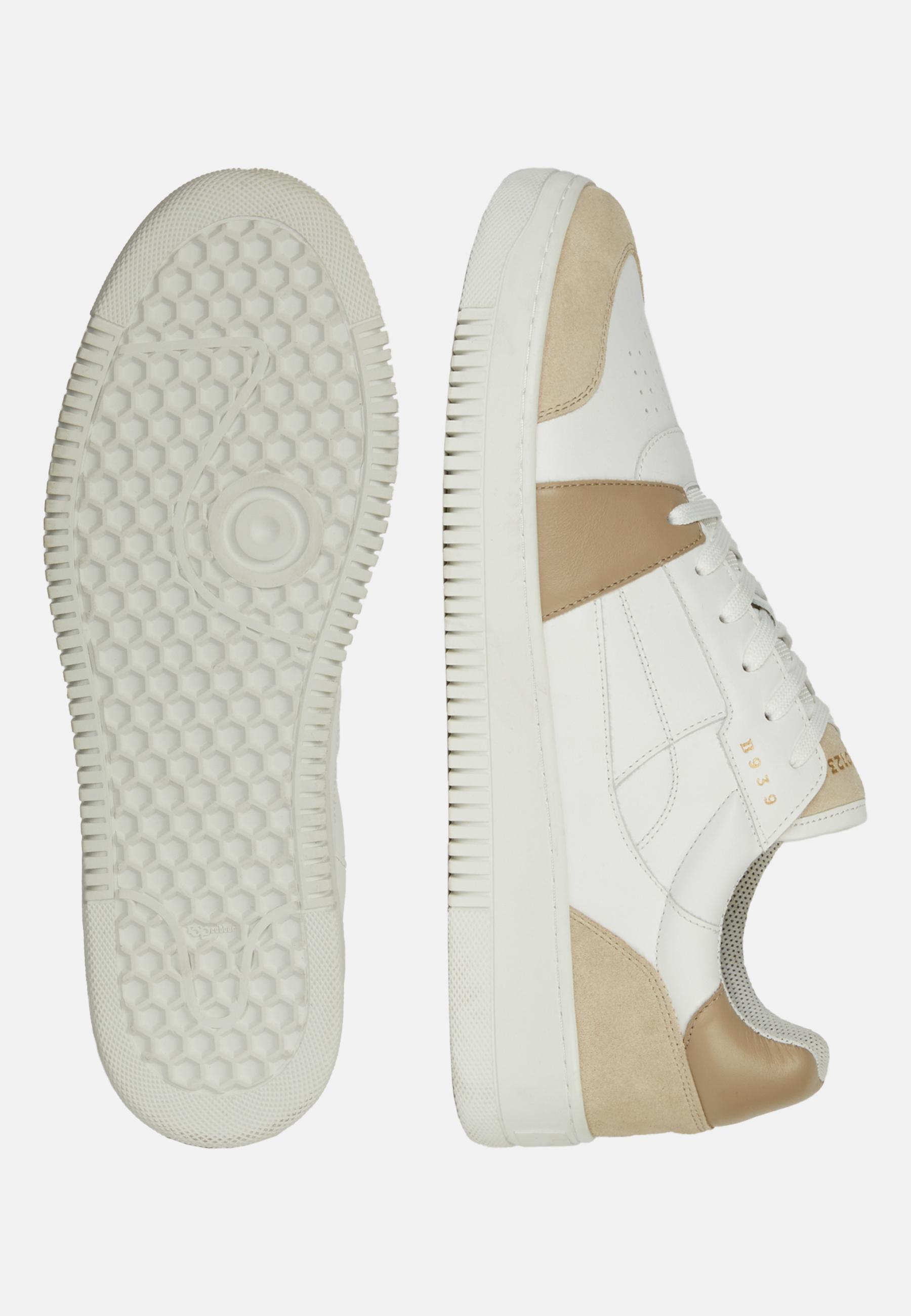 White Leather Trainers With Logo, , large image number 2