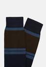 Blue Colour-Blocking Pattern Socks