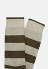 Grey Macro Striped Pattern Socks