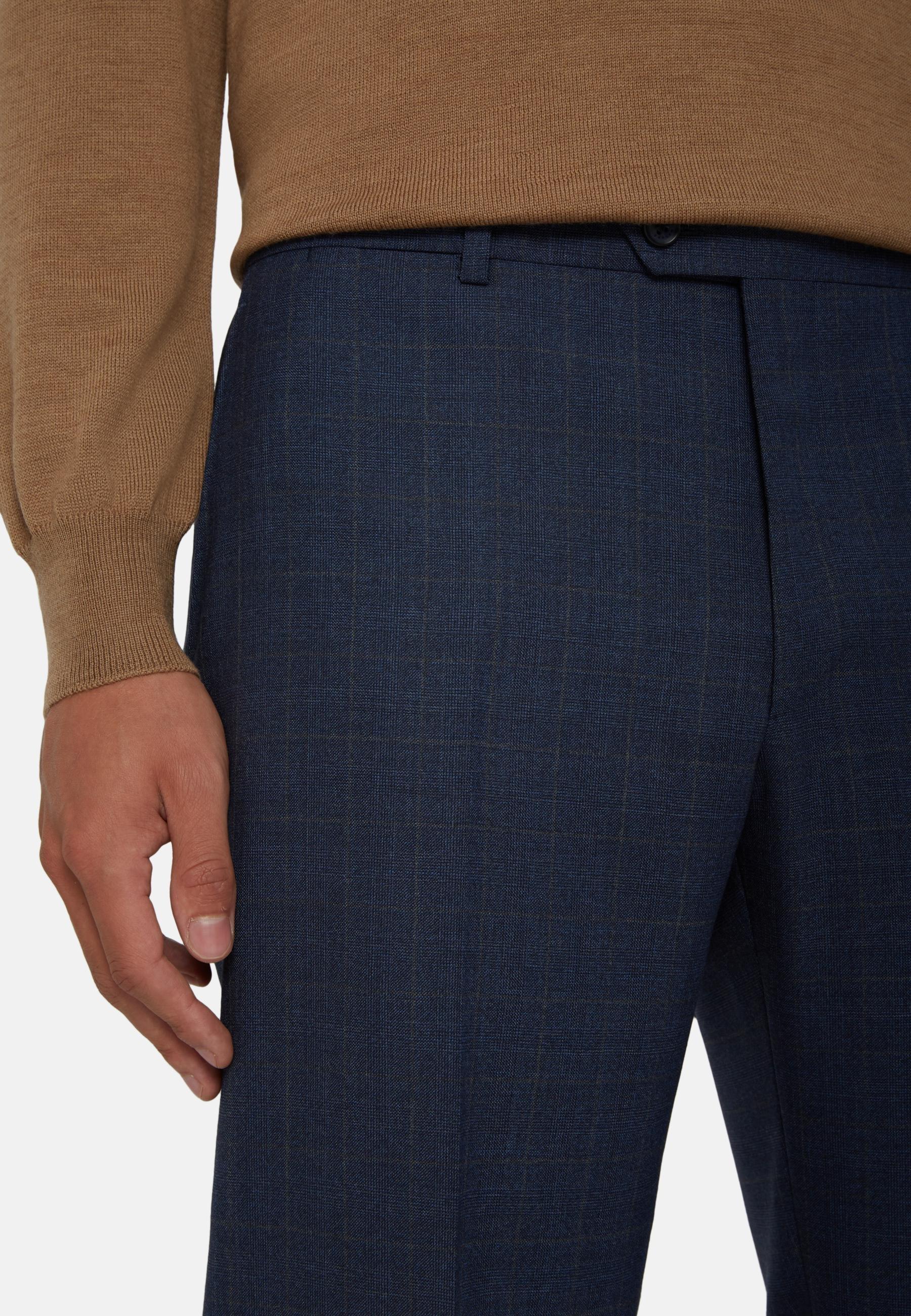 Blue Prince Of Wales Check Suit, , large image number 1