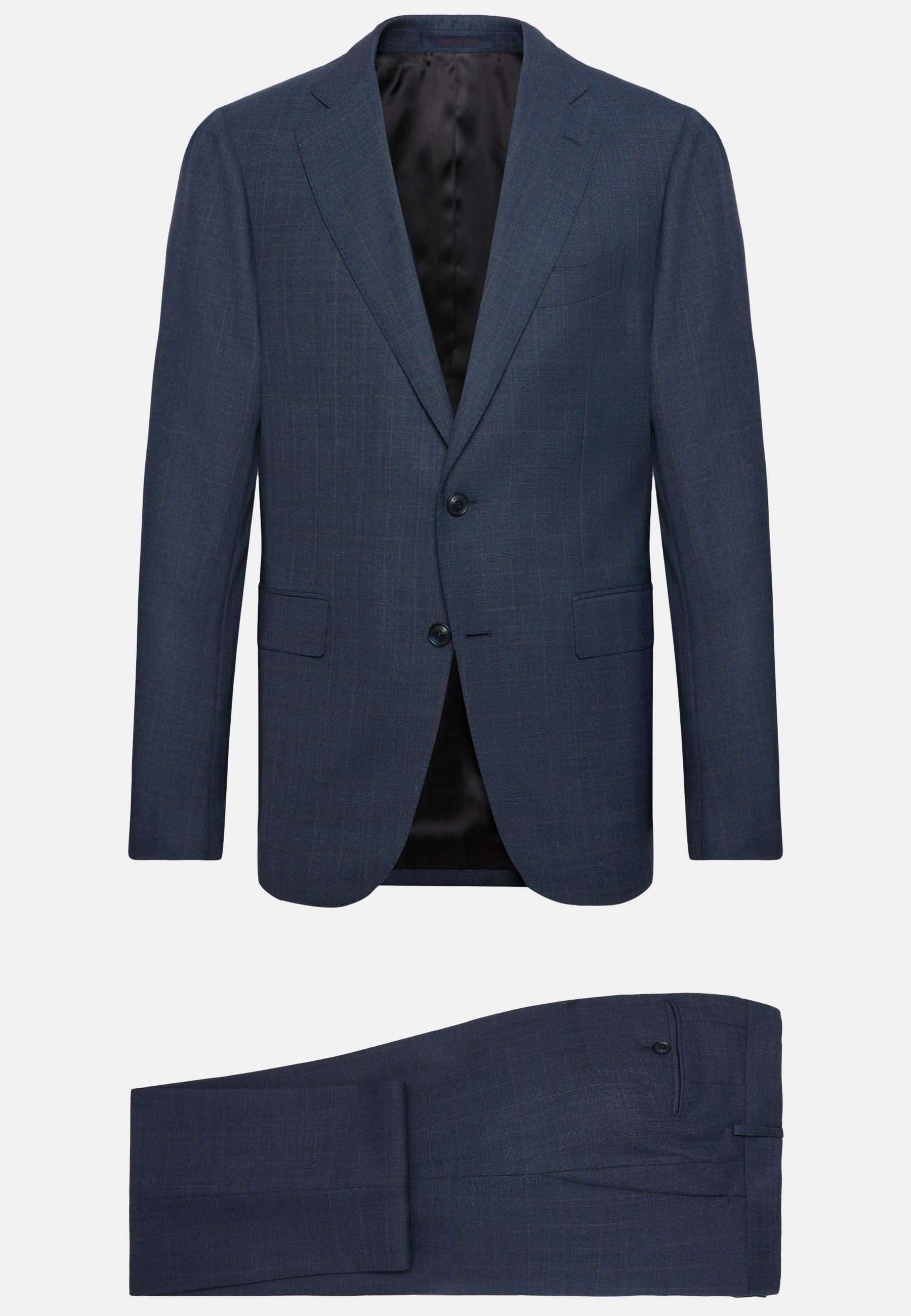 Blue Prince Of Wales Check Suit, , large image number 4