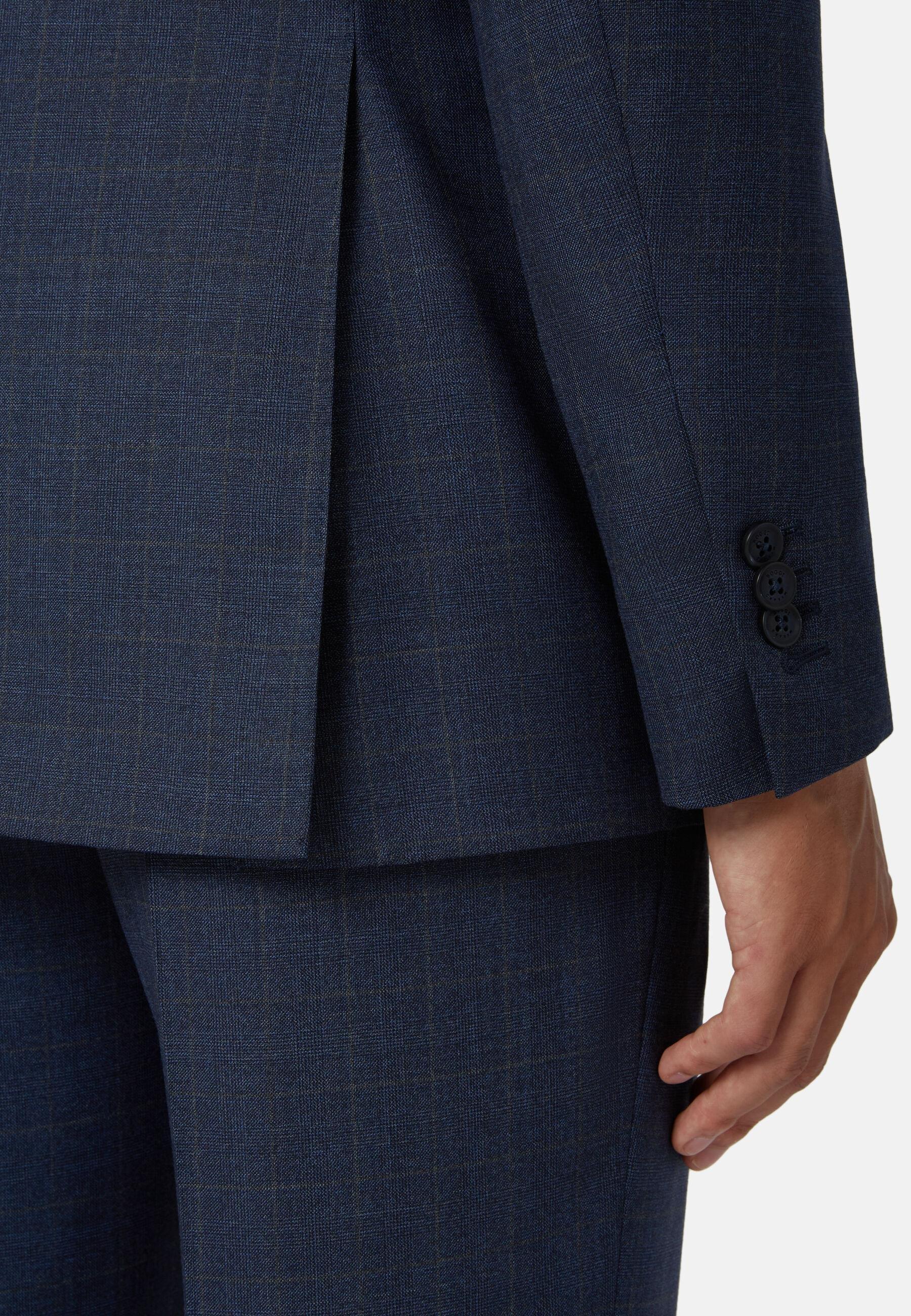 Prince Of Wales Check Suit Blue, Blue, large image number 7