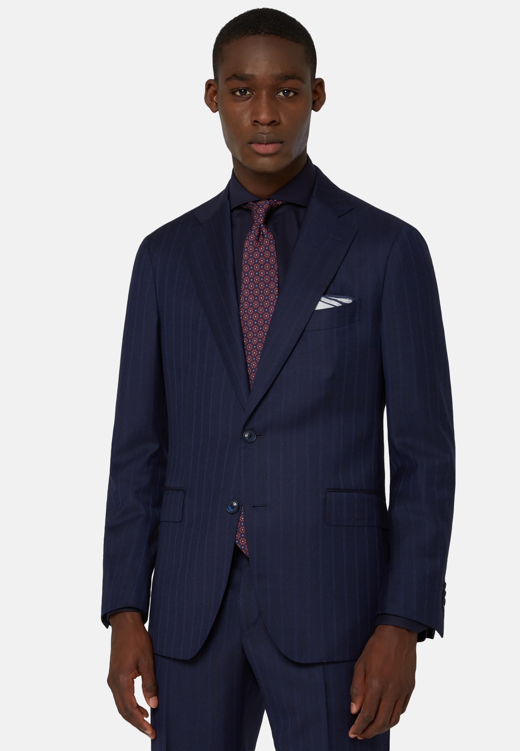 Pinstripe Suit Navy, , large image number 0