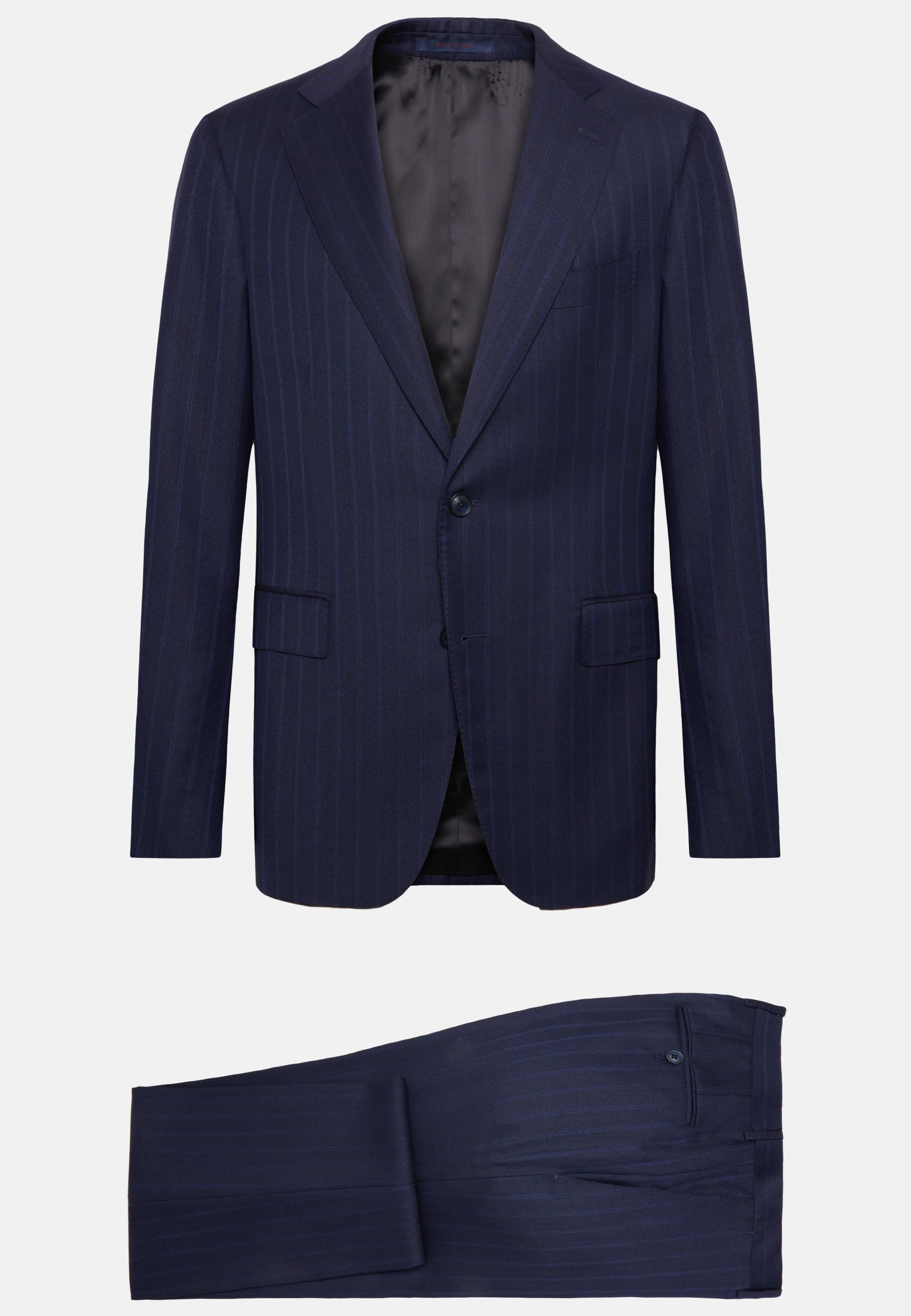 Pinstripe Suit Navy, , large image number 4