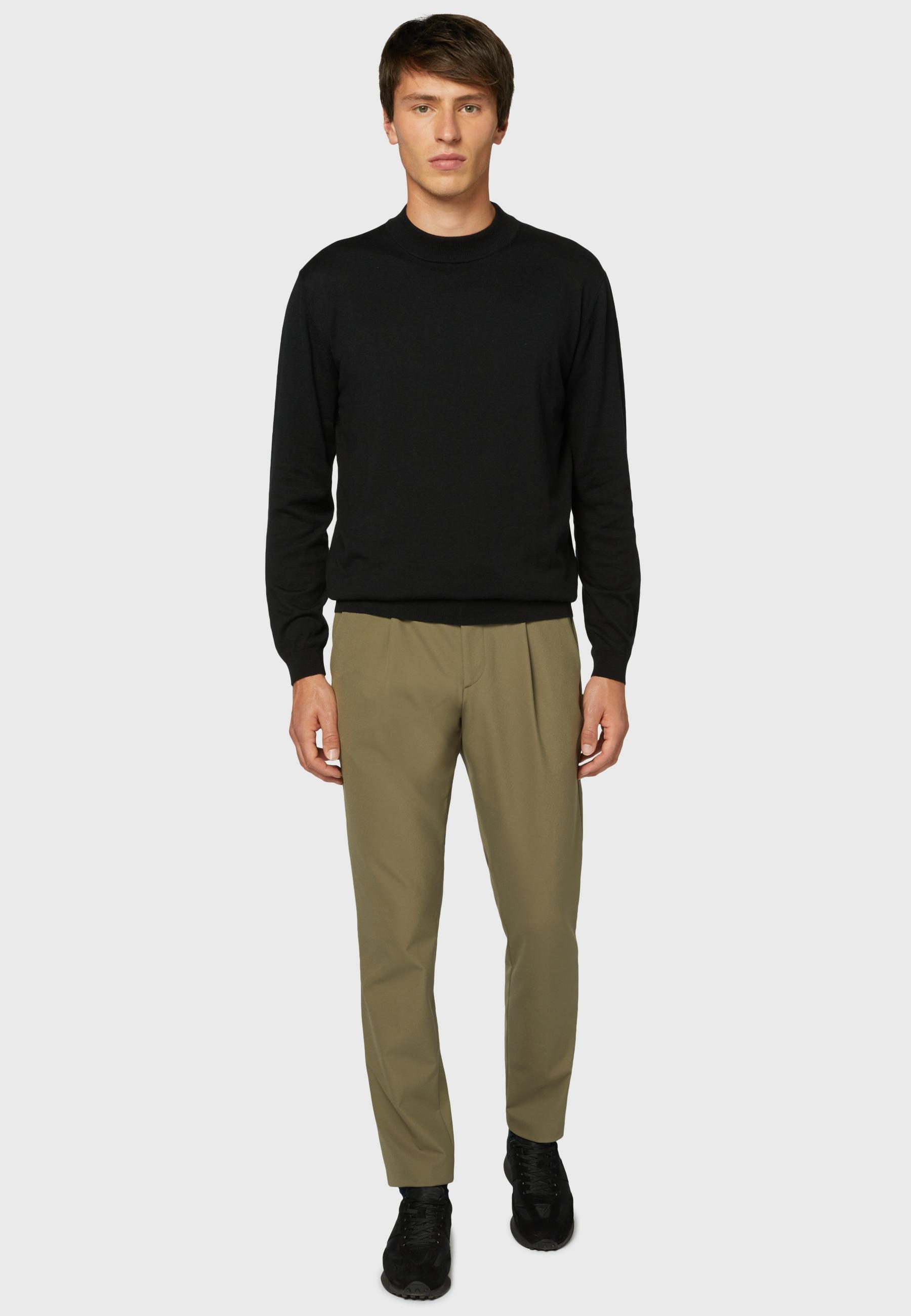 B Tech Stretch Nylon Trousers Green, Military Green, large image number 1