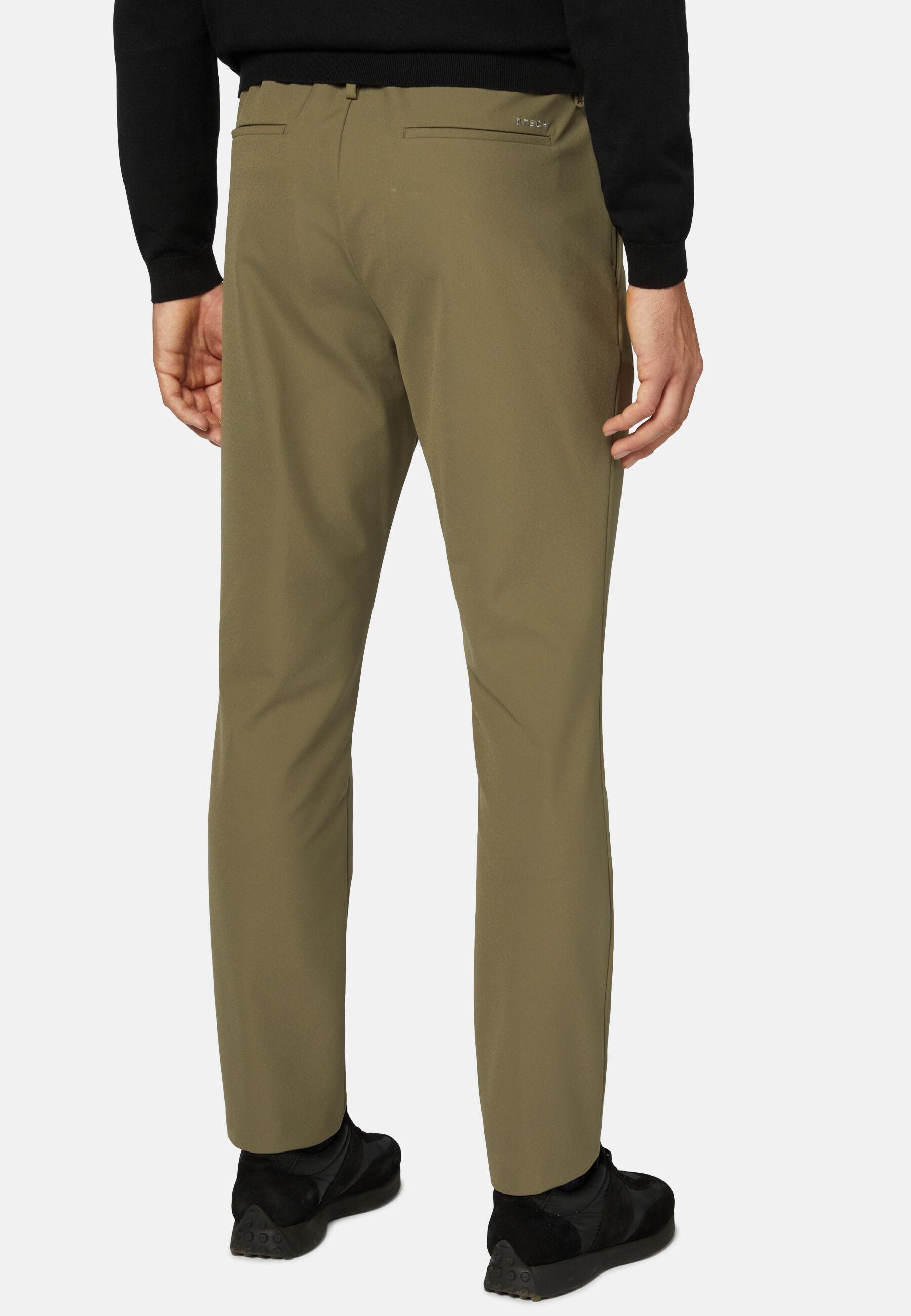 B Tech Stretch Nylon Trousers Green, Military Green, large image number 5