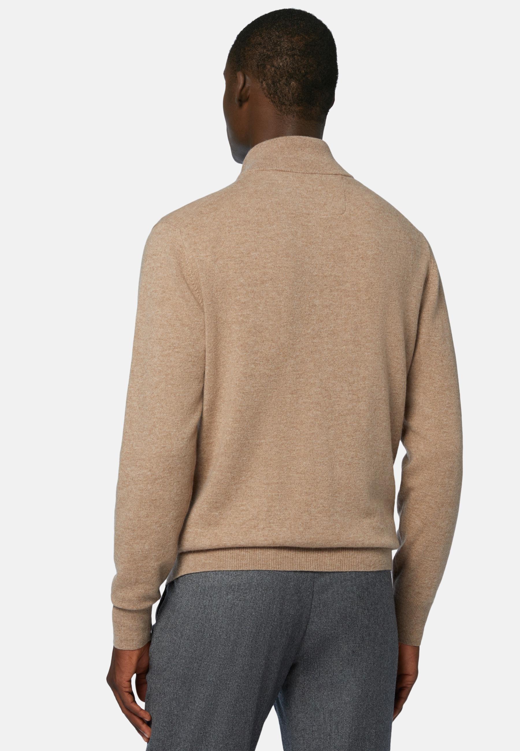 Brown Full-Zip Jumper And Cashmere, , large image number 1