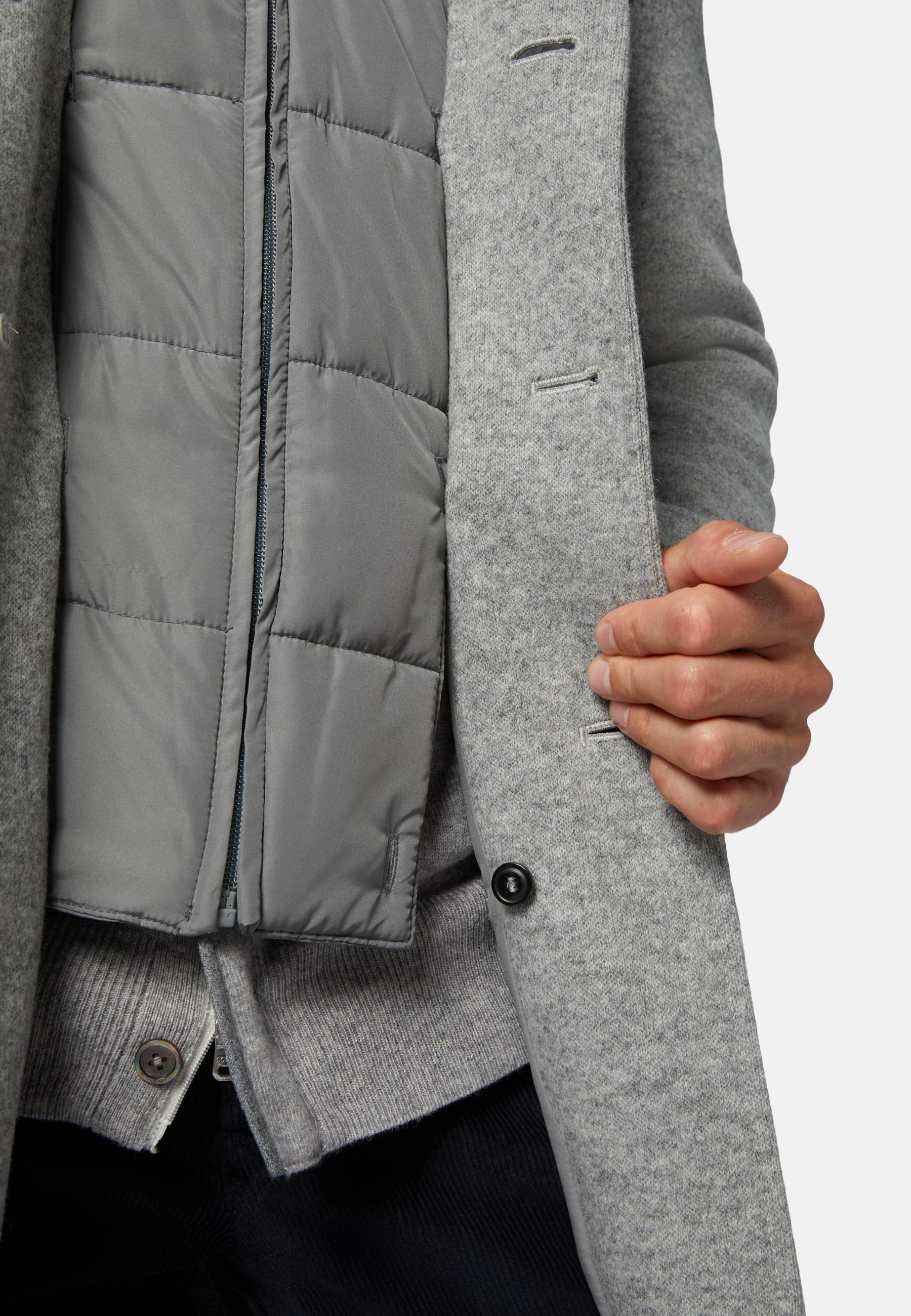 Wool Jersey Coat With Gilet Grey, , large image number 2