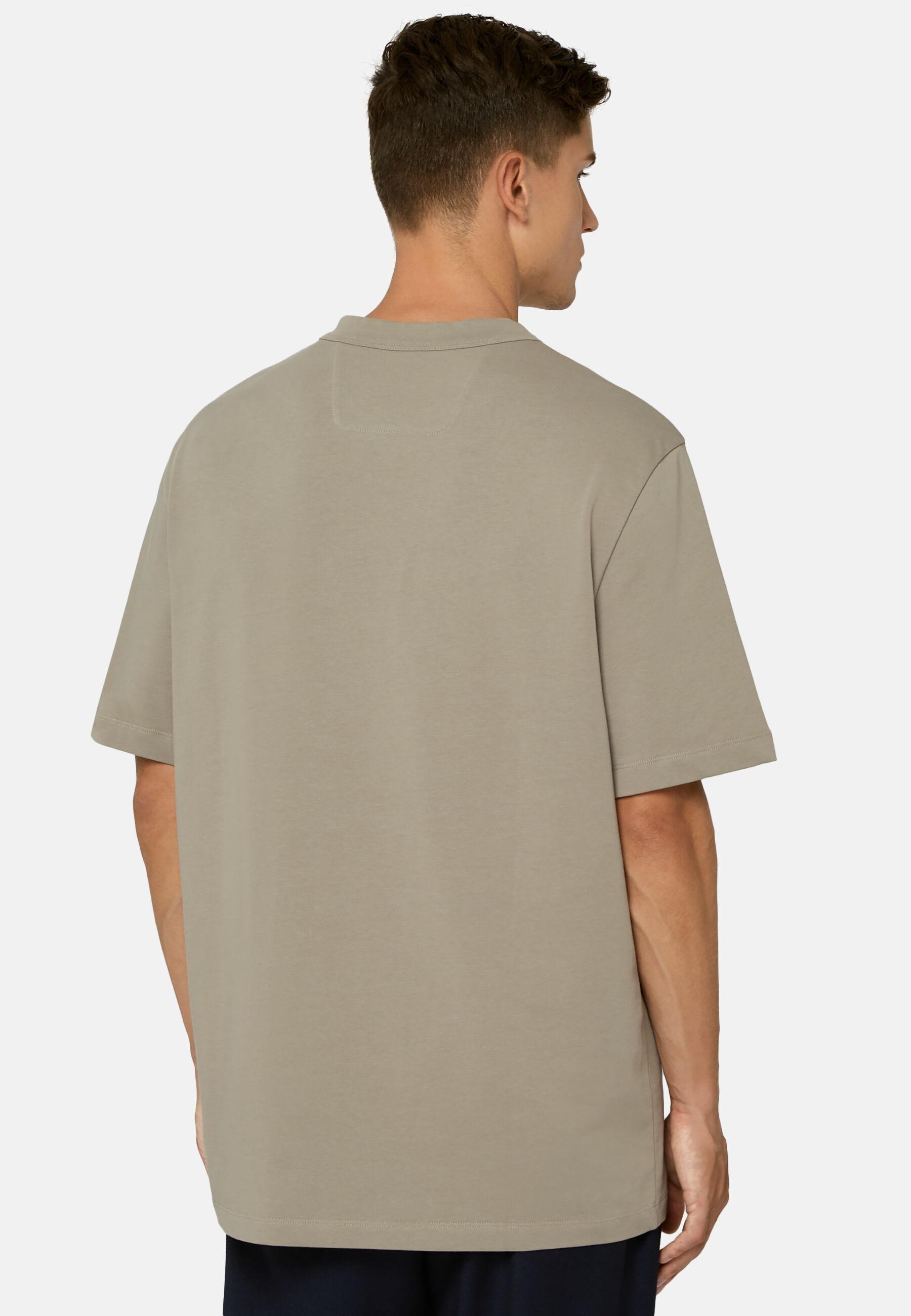 T-Shirt B939 In Cotton Brown, Taupe, large image number 3