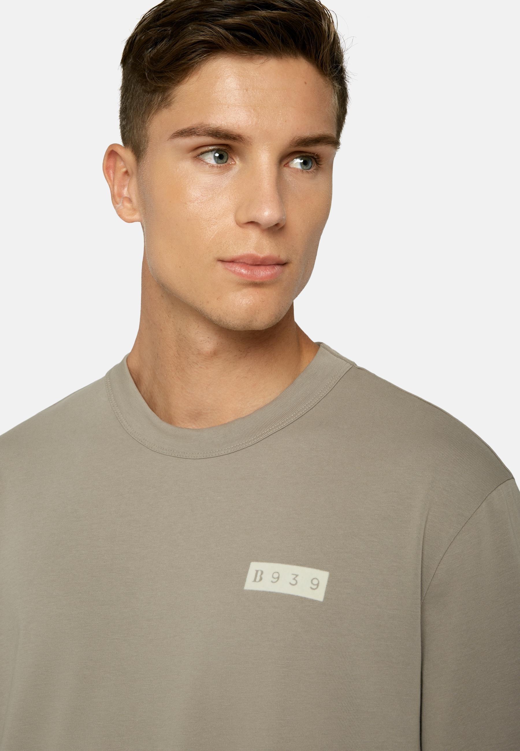 T-Shirt B939 In Cotton Brown, Taupe, large image number 4