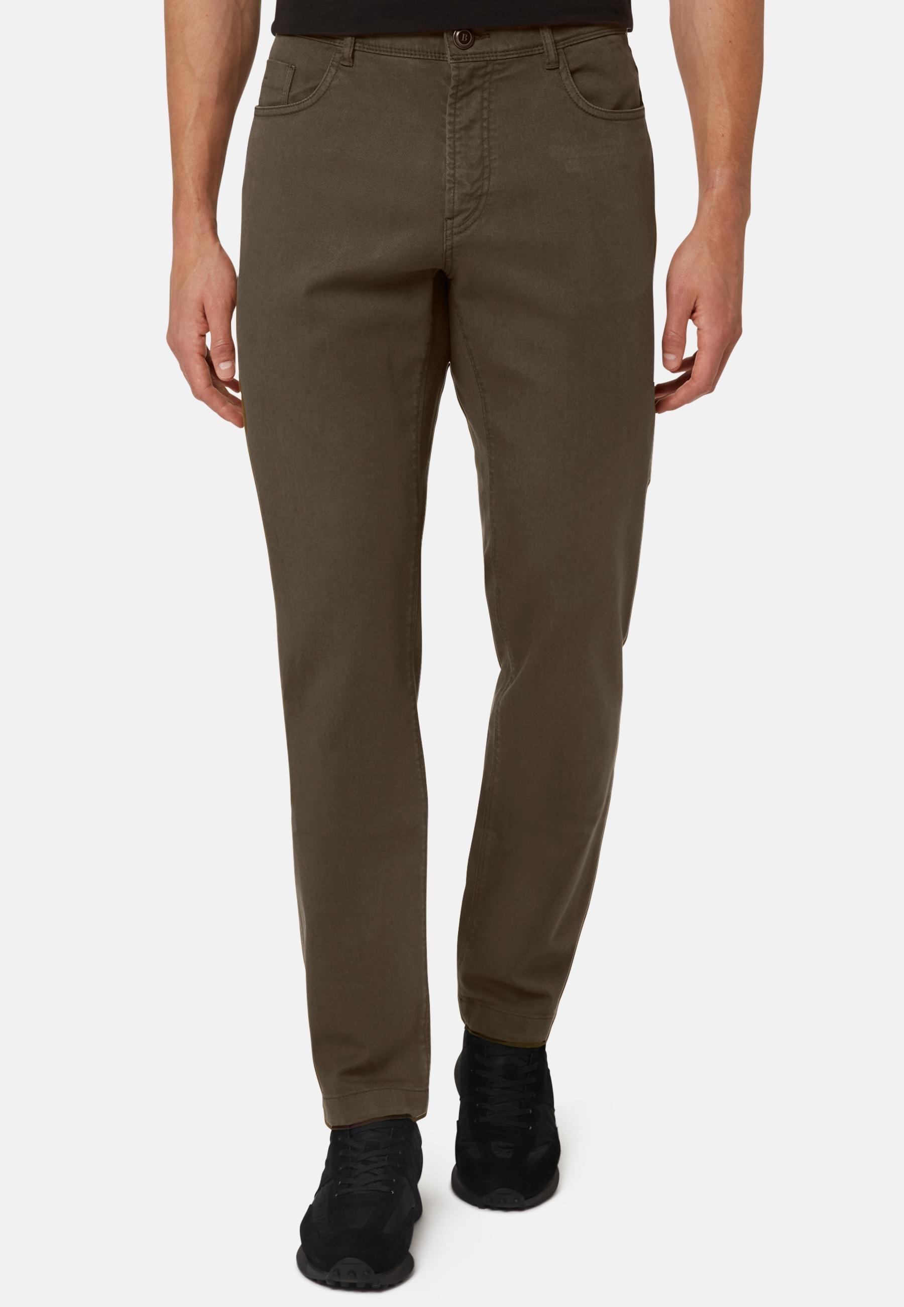 Stretch Jeans Brown, Brown, large image number 0