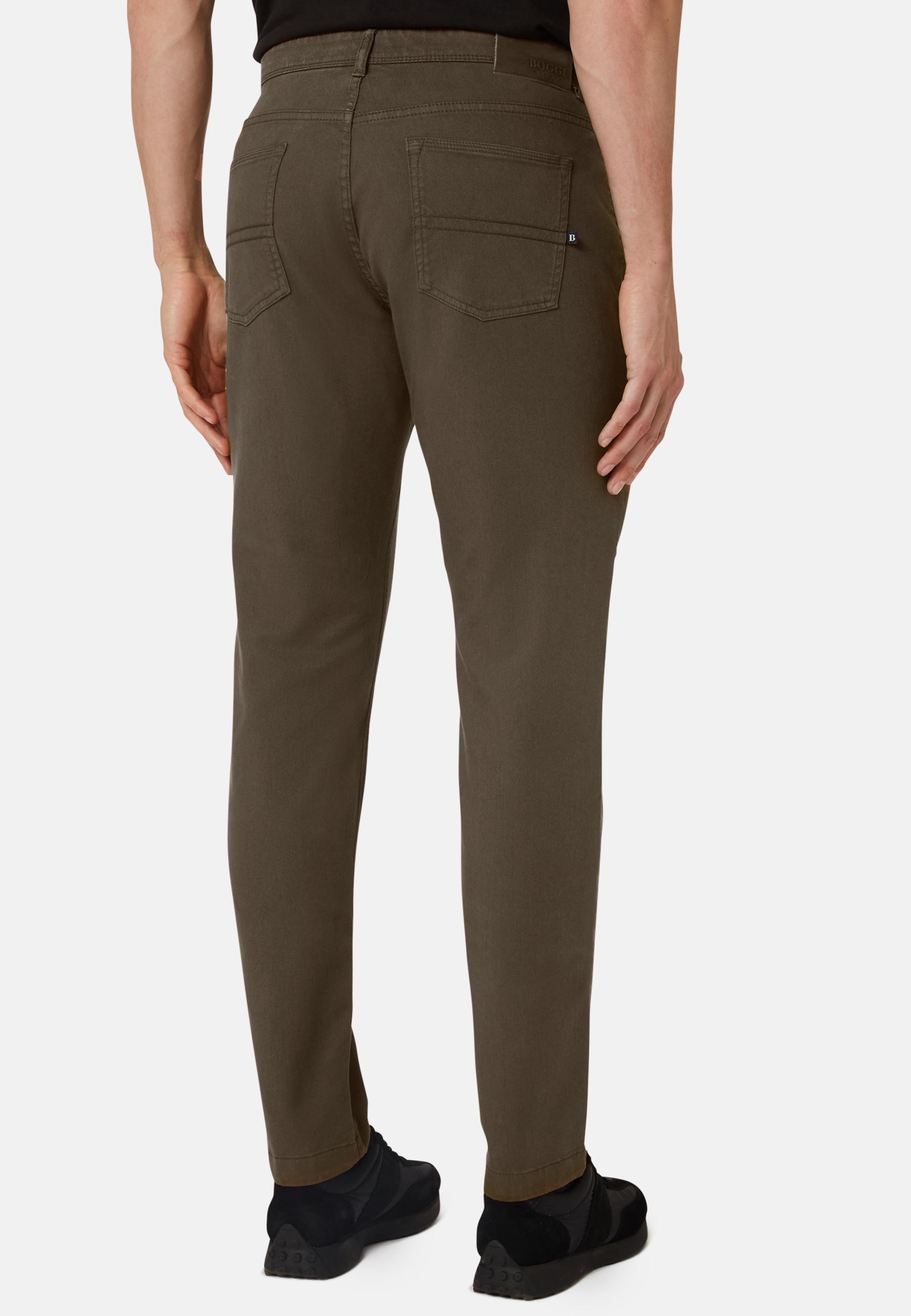 Stretch Jeans Brown, Brown, large image number 4