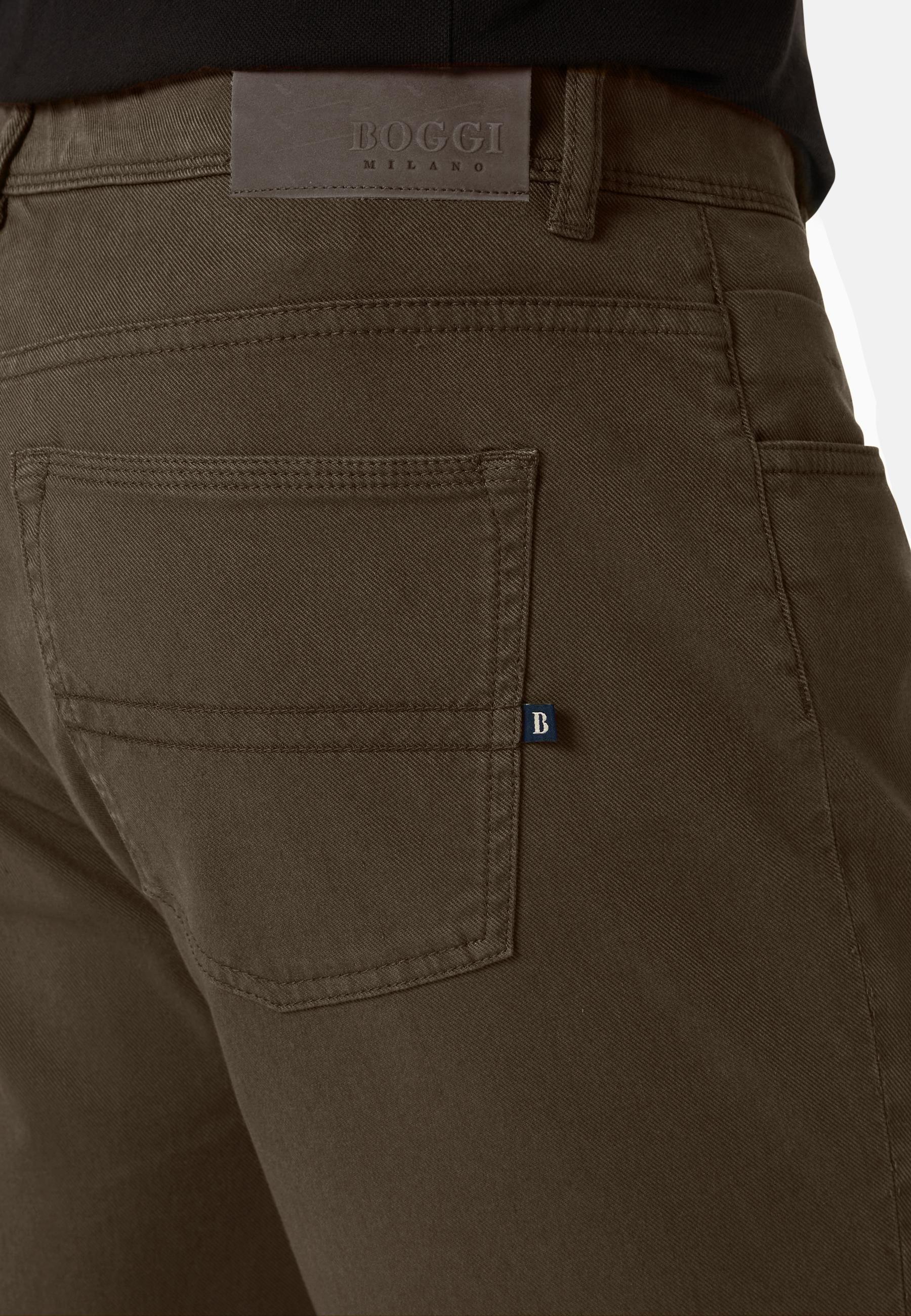 Stretch Jeans Brown, Brown, large image number 6