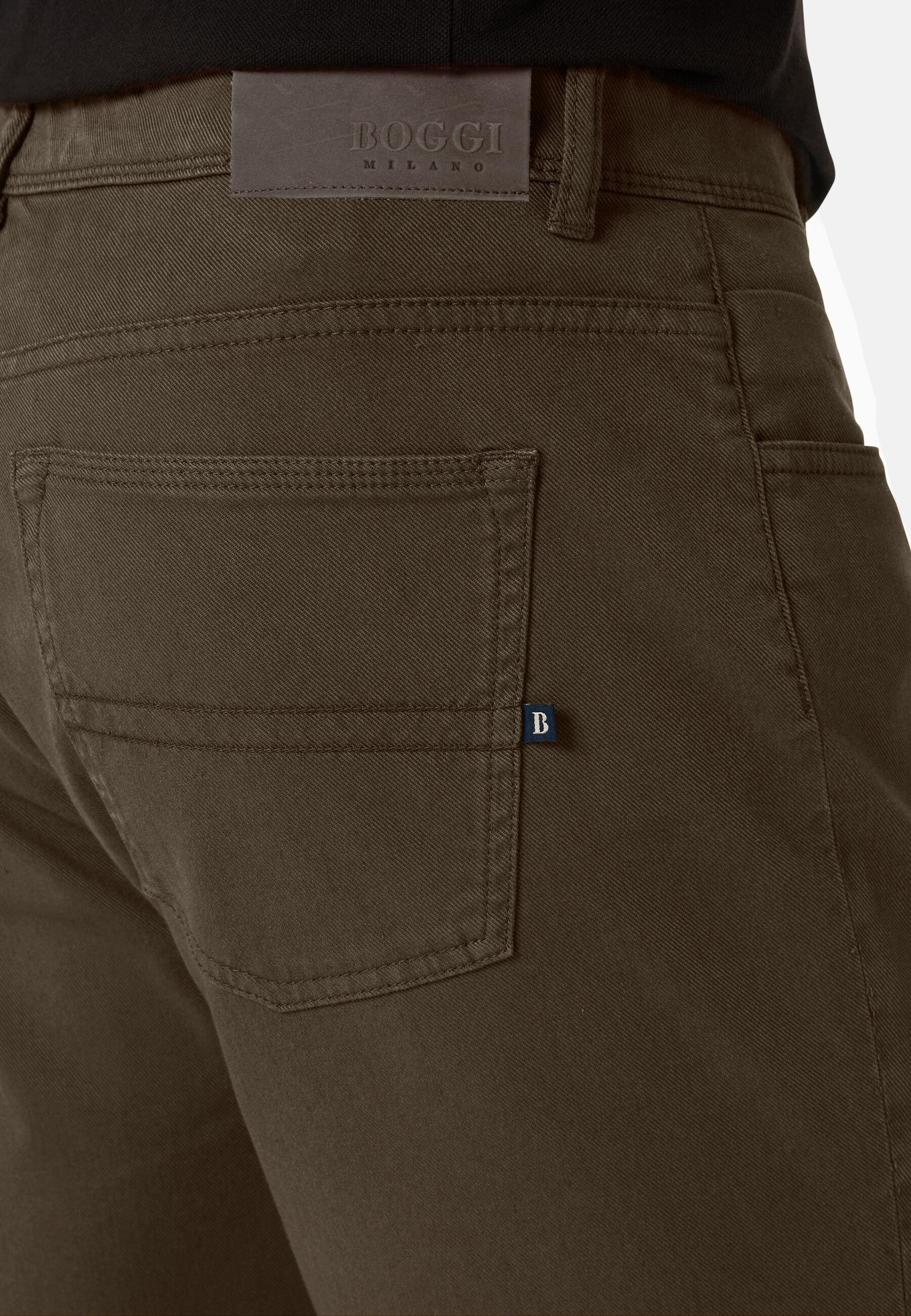 Stretch Jeans Brown, Brown, large image number 7