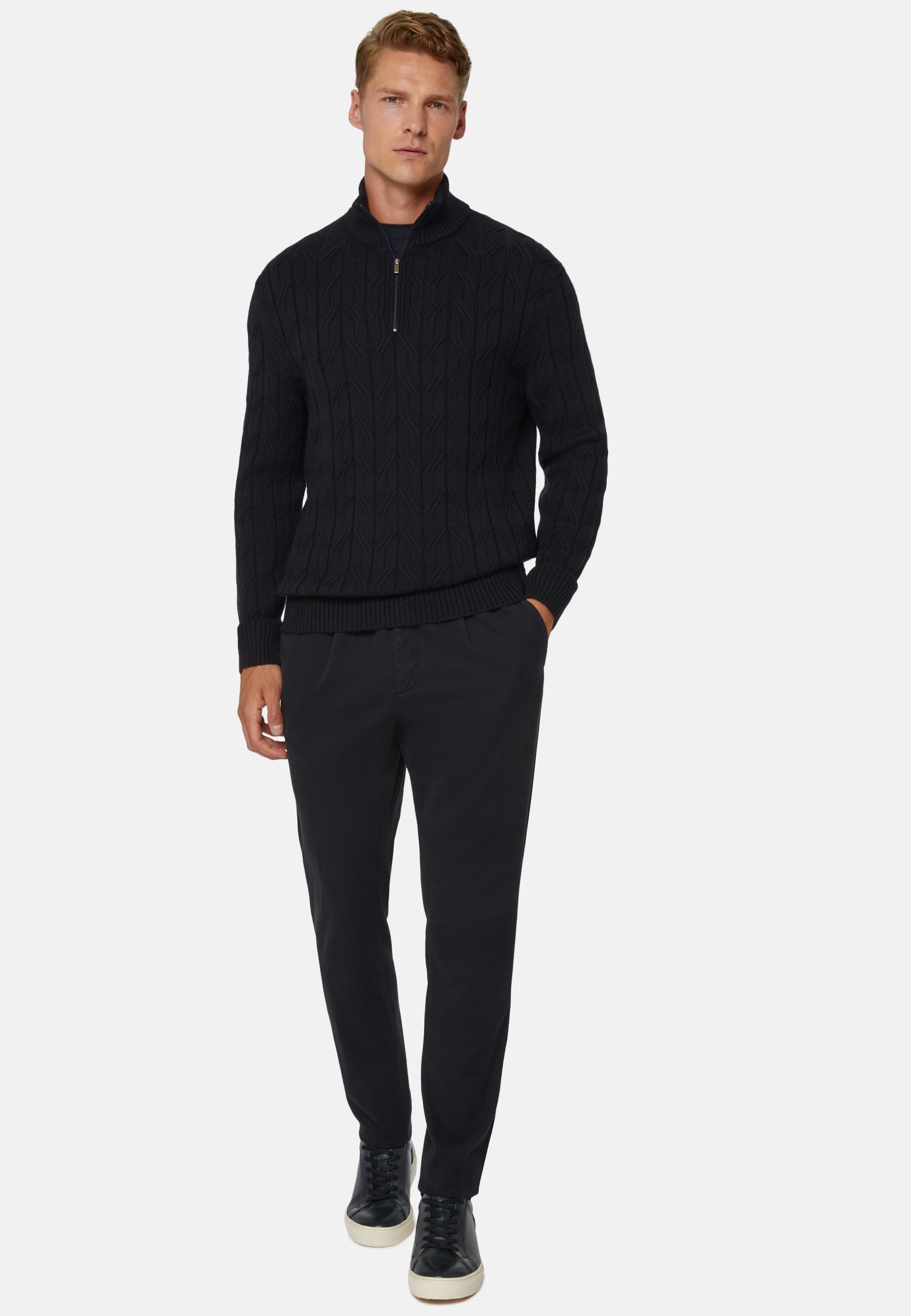 Garment-Dyed Trousers Blue, Navy blue, large image number 1