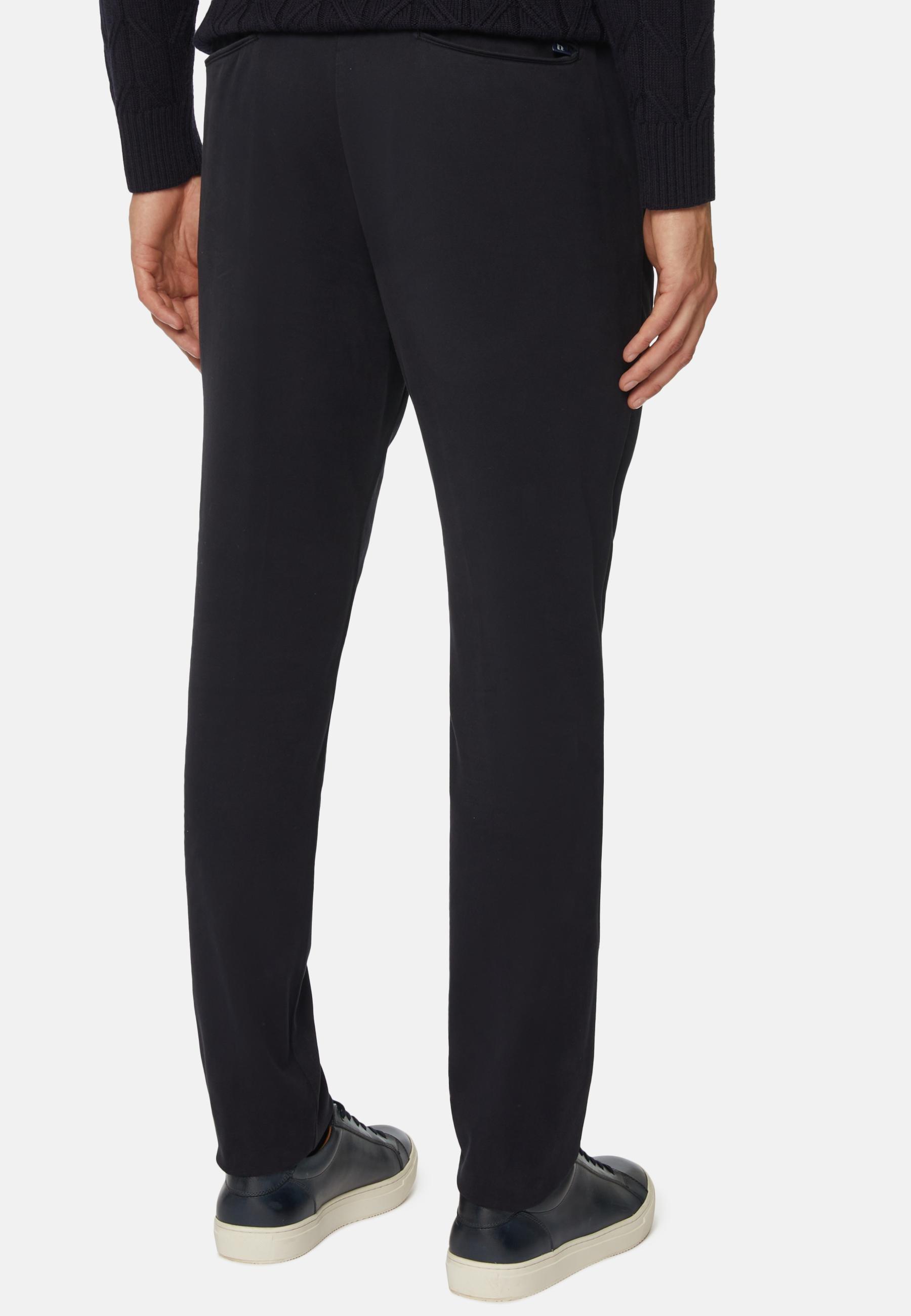Garment-Dyed Trousers, Navy Blue, Navy blue, large image number 4