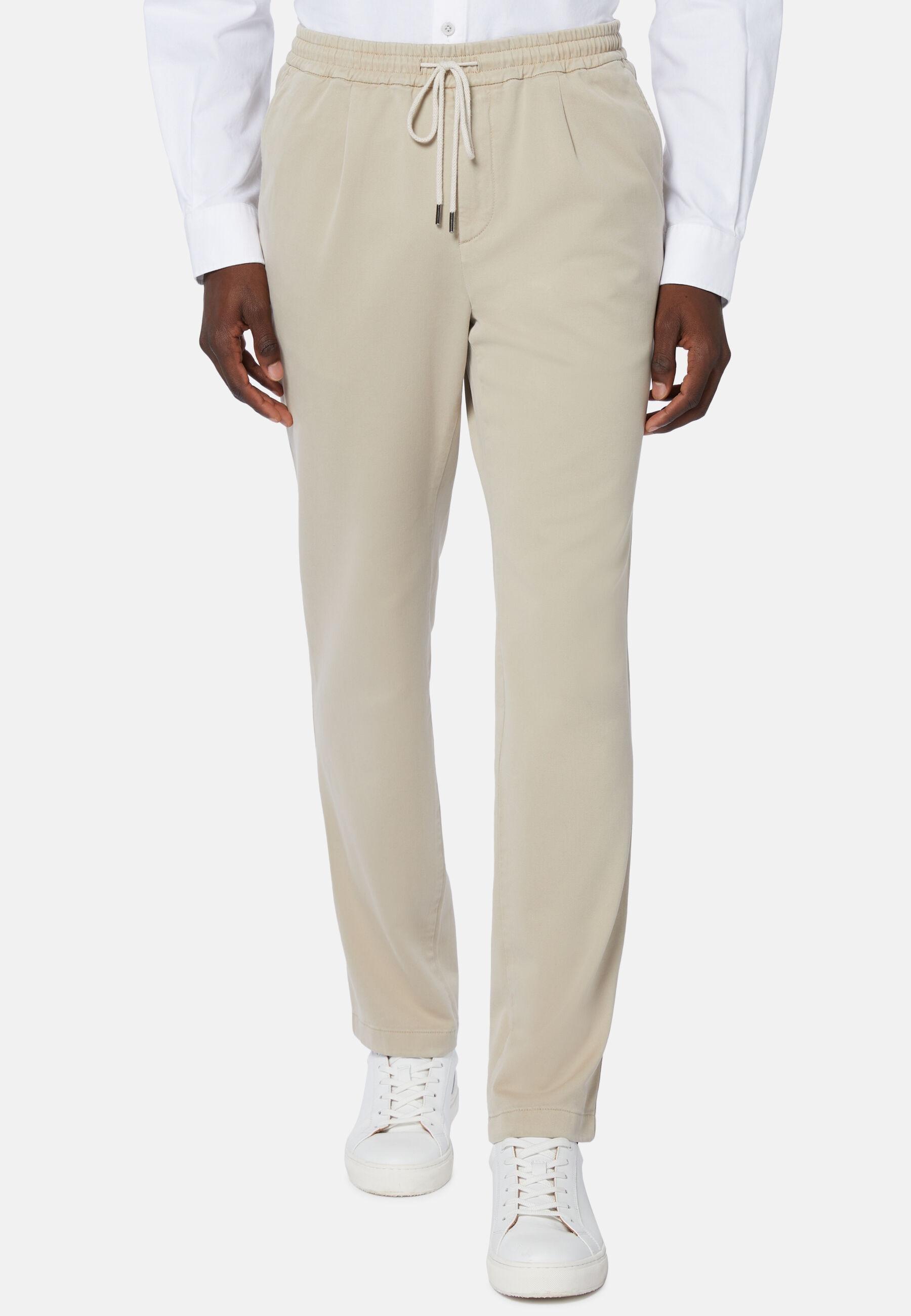 Garment-Dyed Trousers Beige, Beige, large image number 1