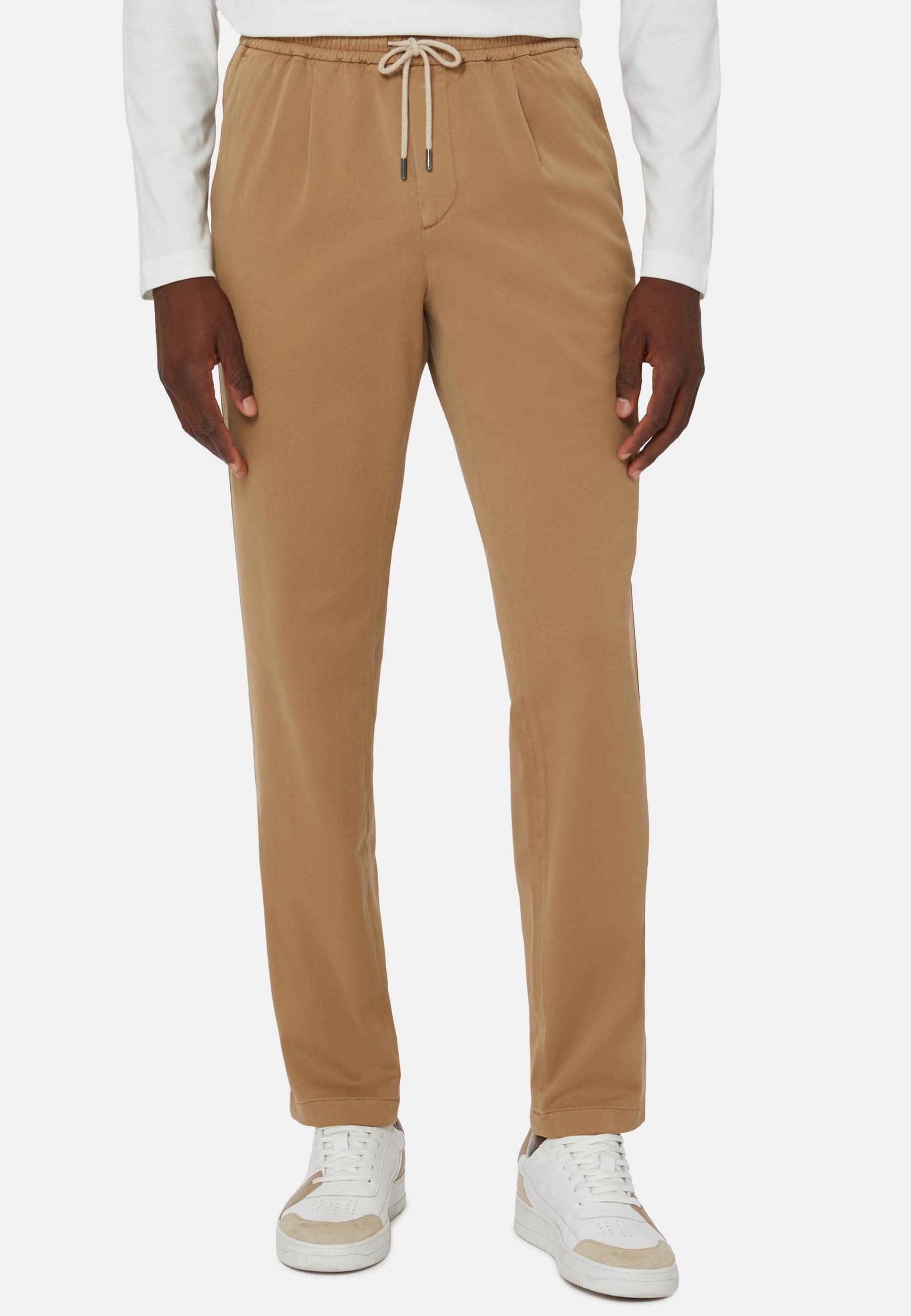 Garment-Dyed Trousers Brown, Hazelnut, medium
