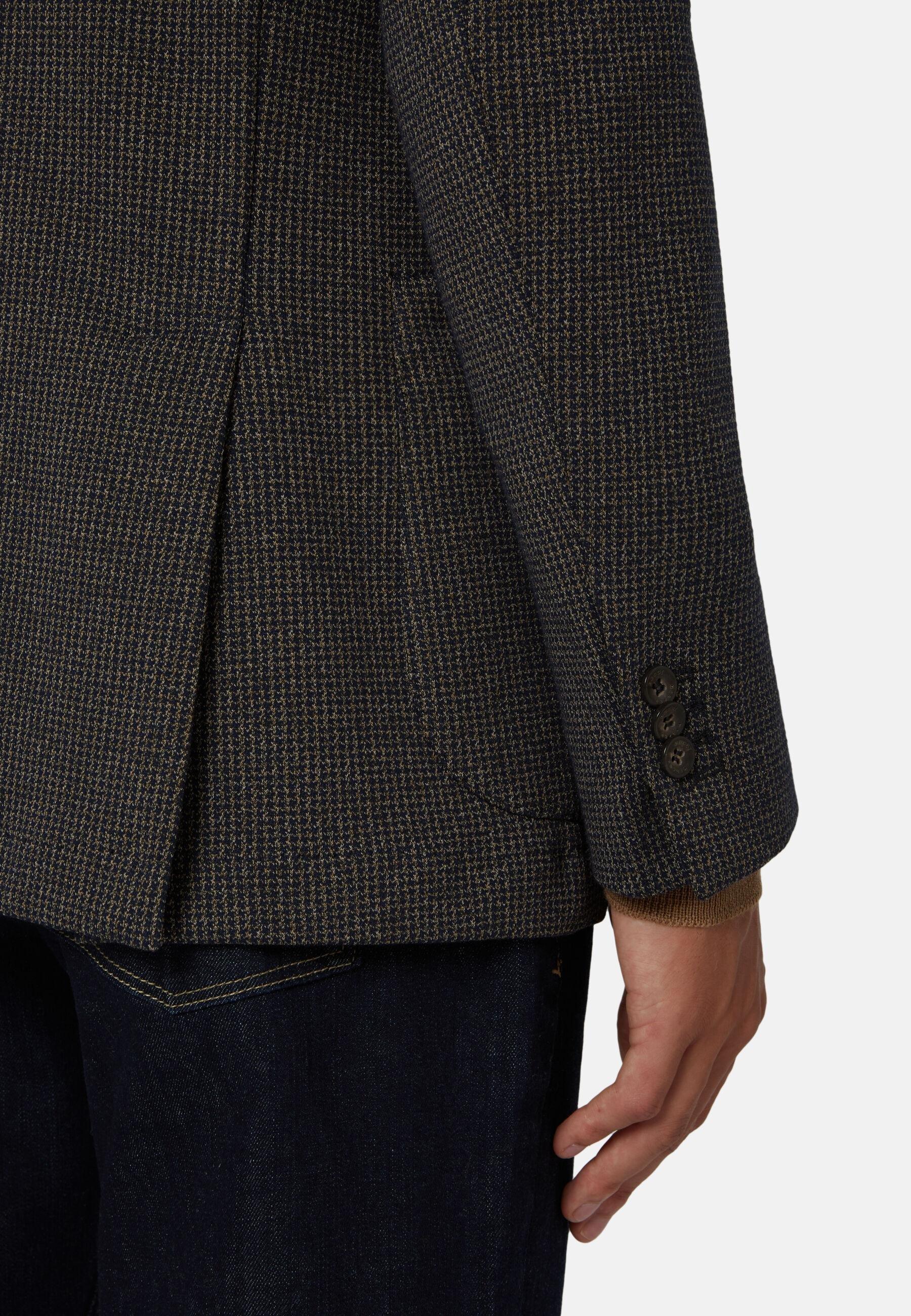 Jacket in A Cotton Blend B Jersey, Brown, Brown, large image number 5