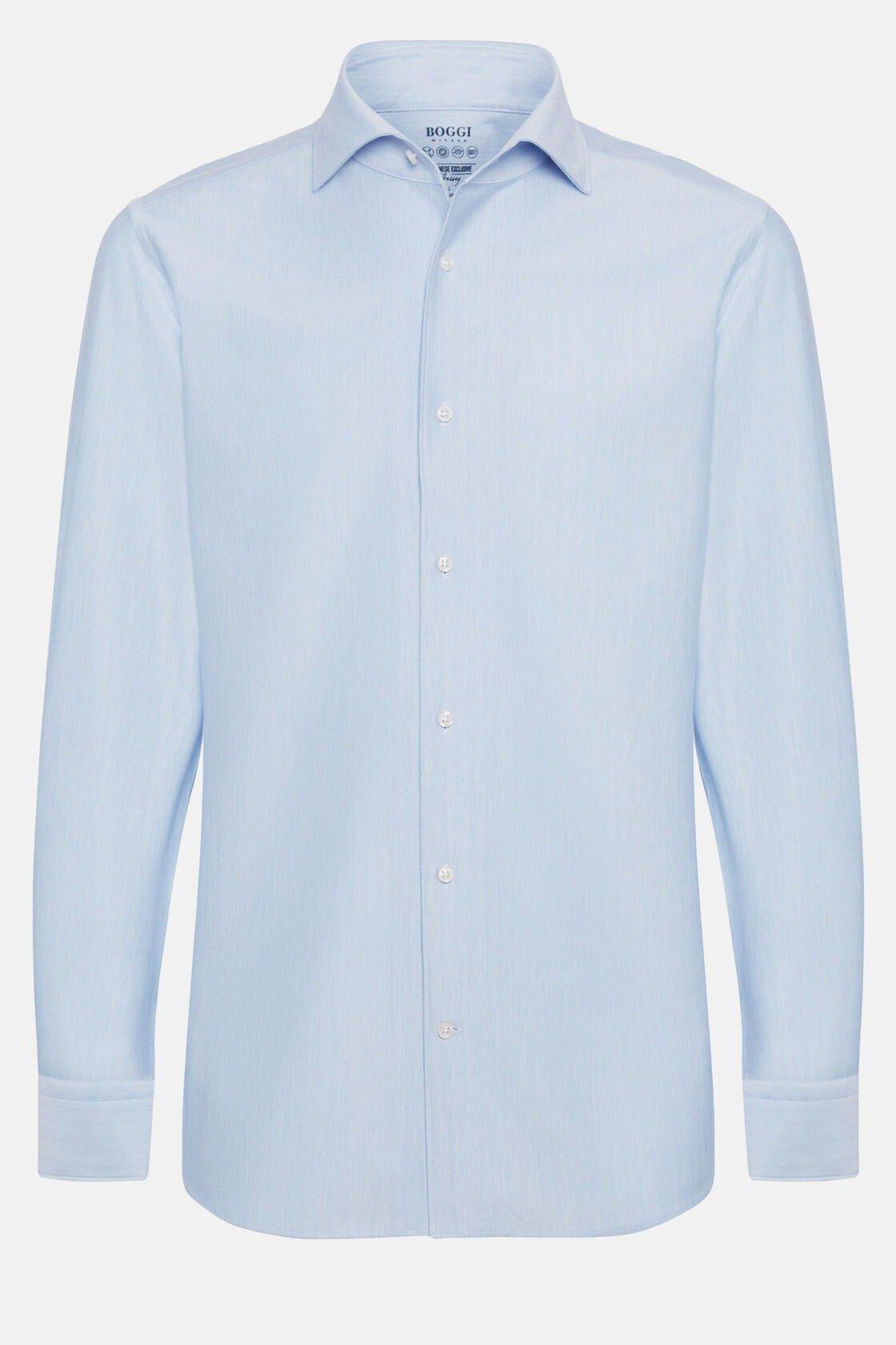 Regular Fit Japanese Jersey Polo Shirt Blue, , large image number 5