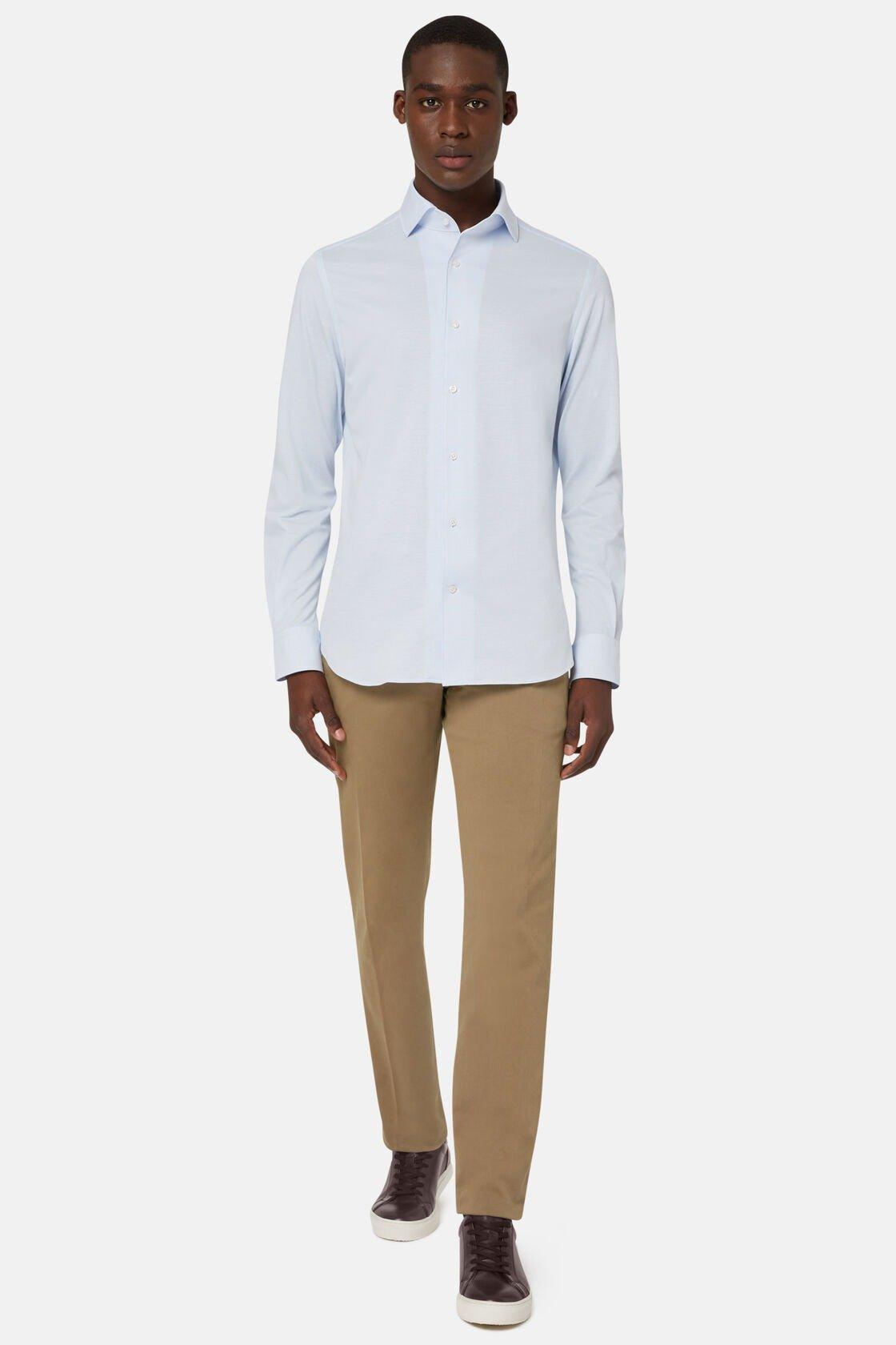 Regular Fit Japanese Jersey Polo Shirt Blue, Light Blue, medium