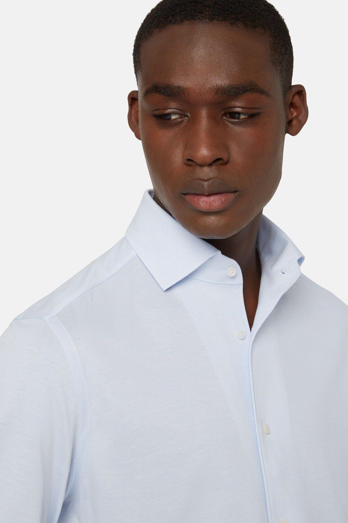 Regular Fit Japanese Jersey Polo Shirt Blue, Light Blue, large image number 3