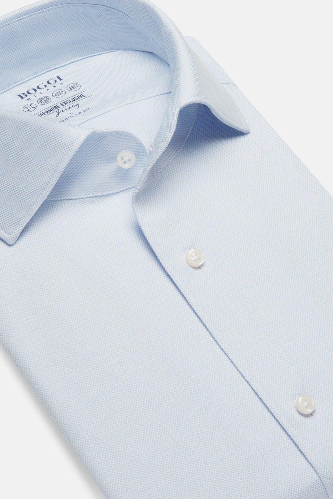 Boggi Milano - Blue Regular Fit Japanese Jersey Polo Shirt