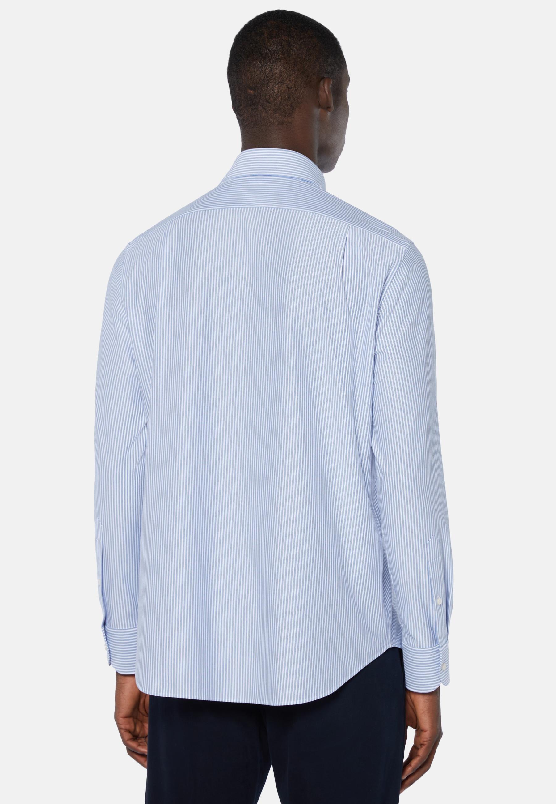 Regular Japanese Jersey Polo Shirt Blue, Light Blue, large image number 1