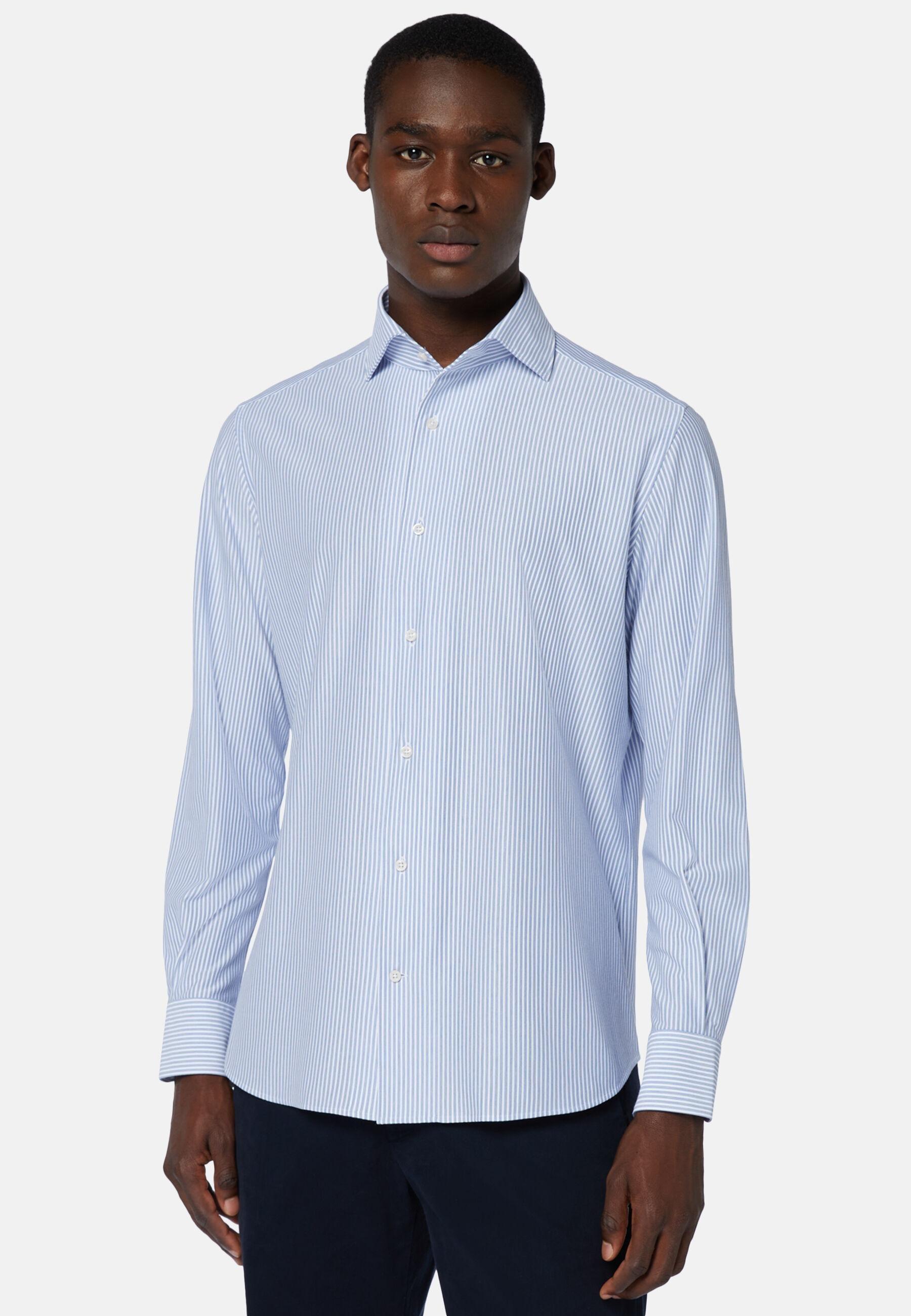 Regular Japanese Jersey Polo Shirt Blue, Light Blue, medium