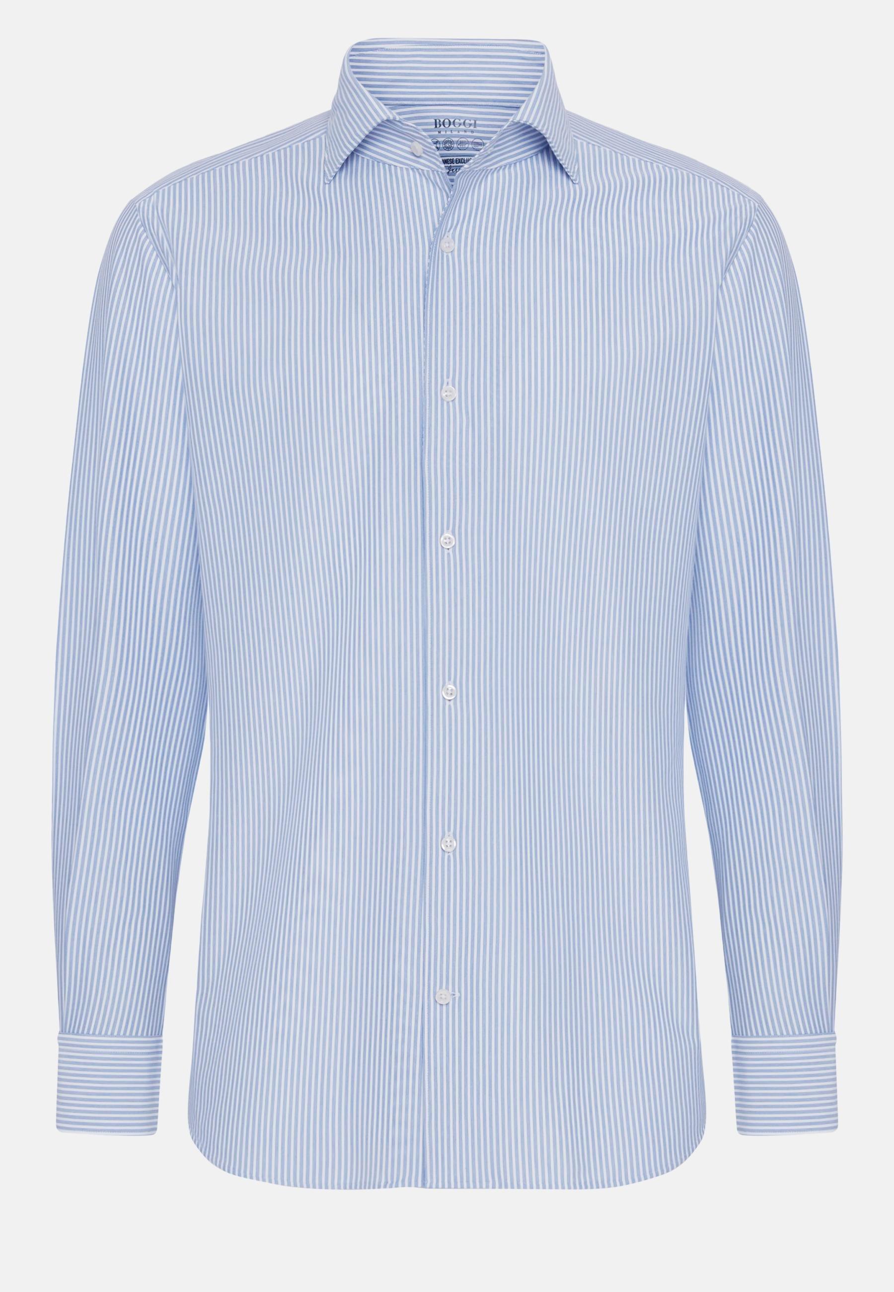 Regular Japanese Jersey Polo Shirt Blue, Light Blue, large image number 8